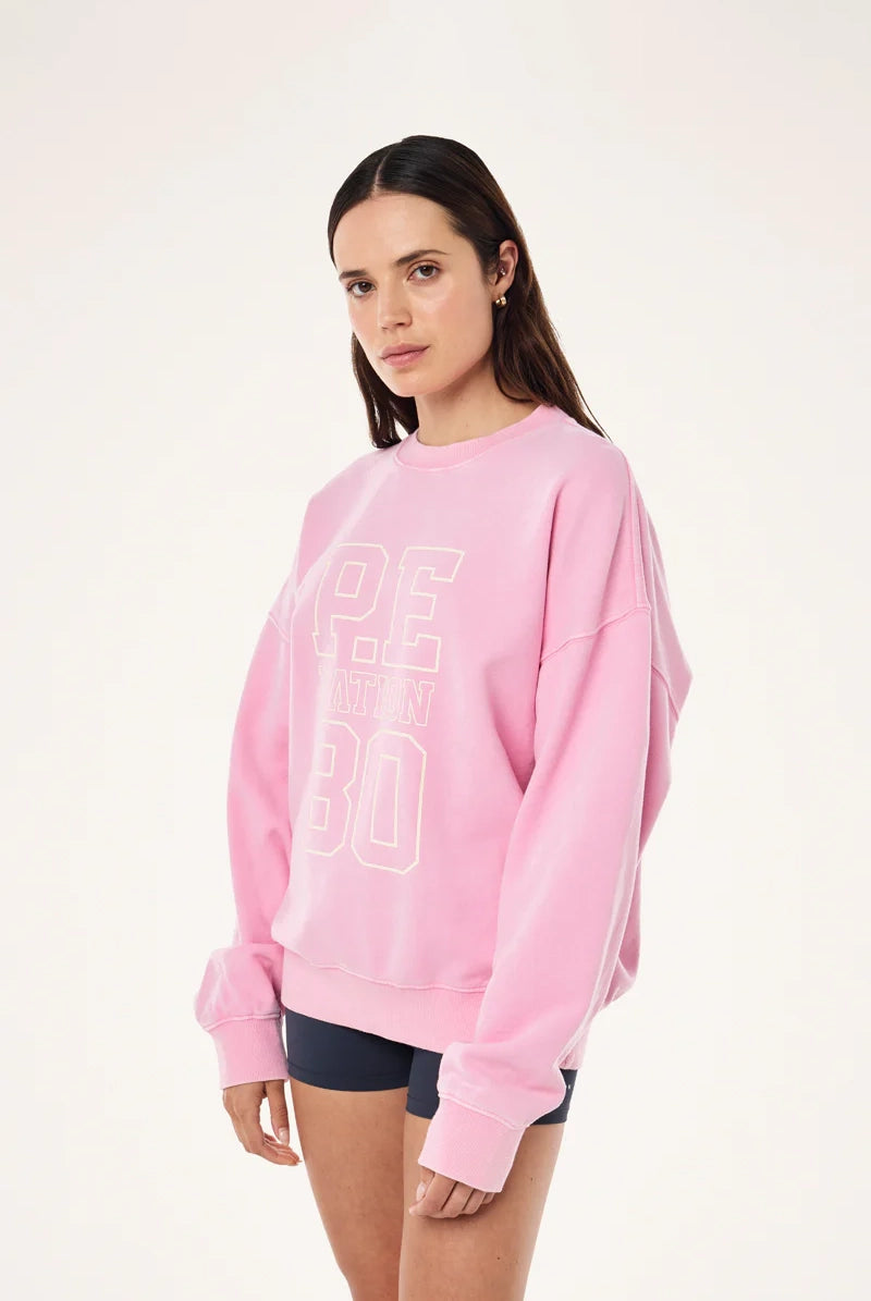 P.E Nation - Elysian Sweat - Washed Prism Pink