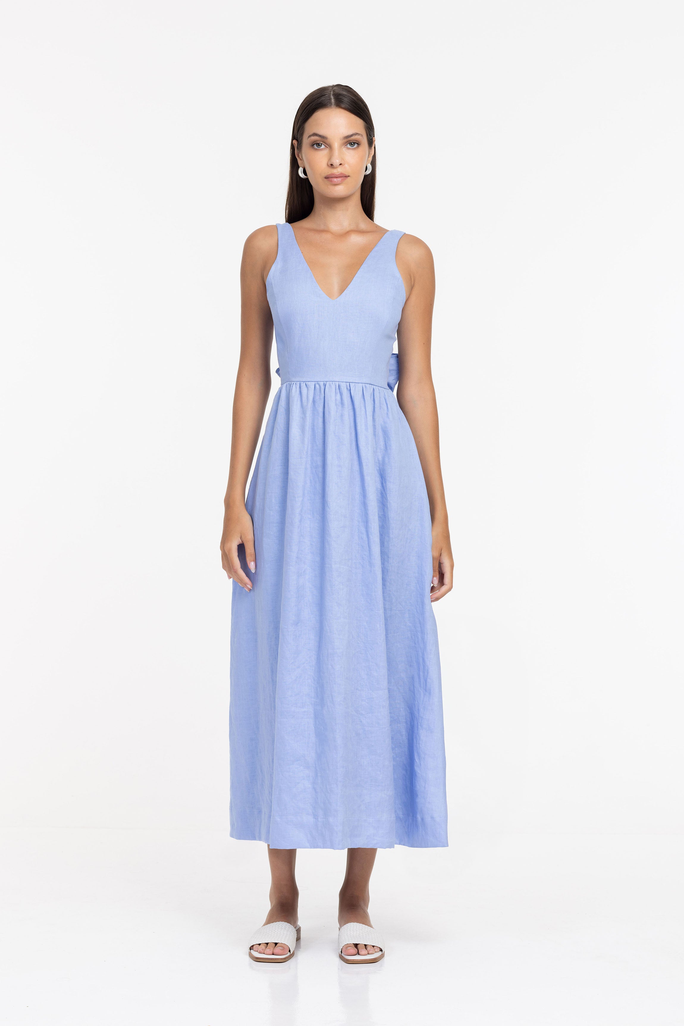 Elara Dress - Forget Me Blue