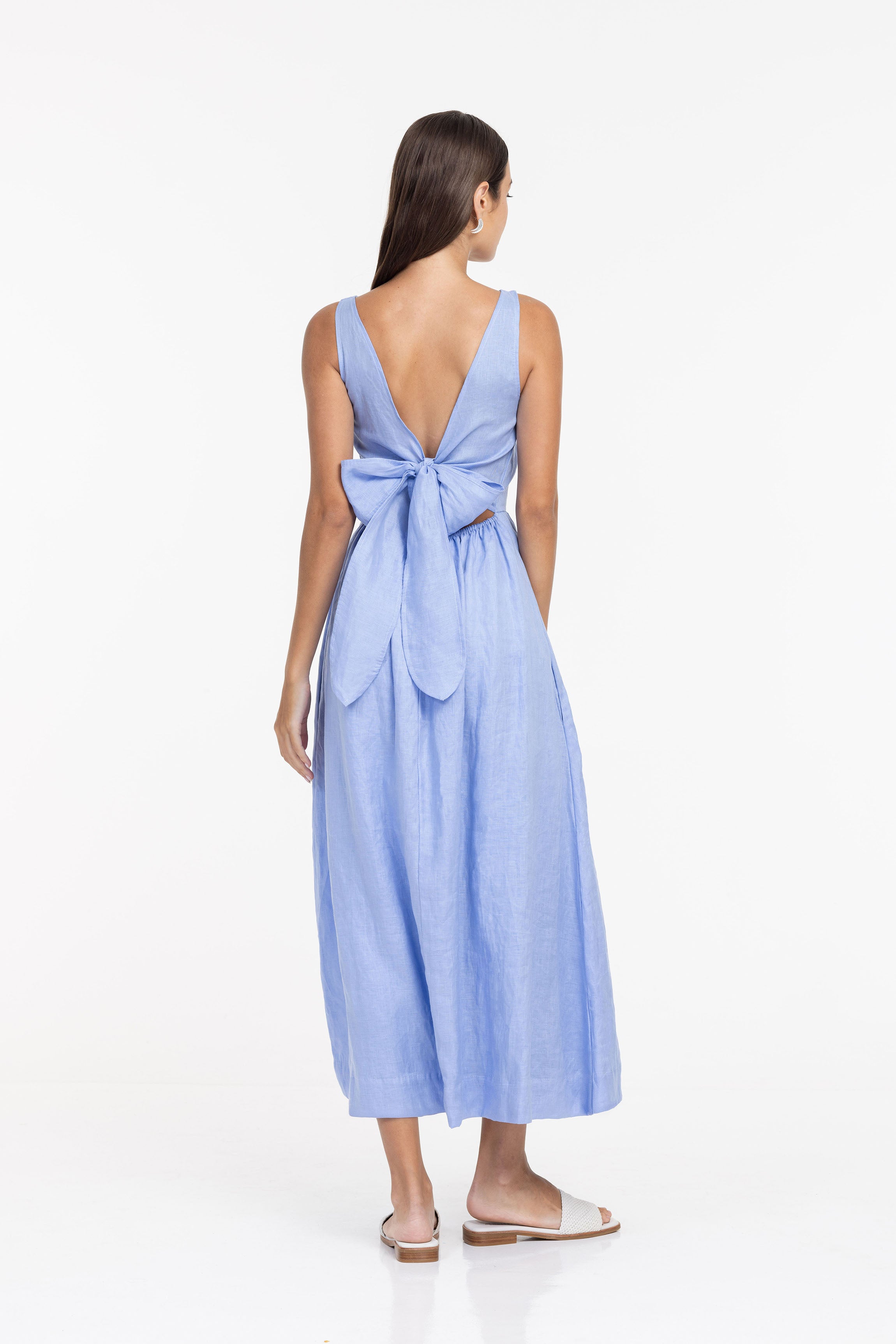 Elara Dress - Forget Me Blue