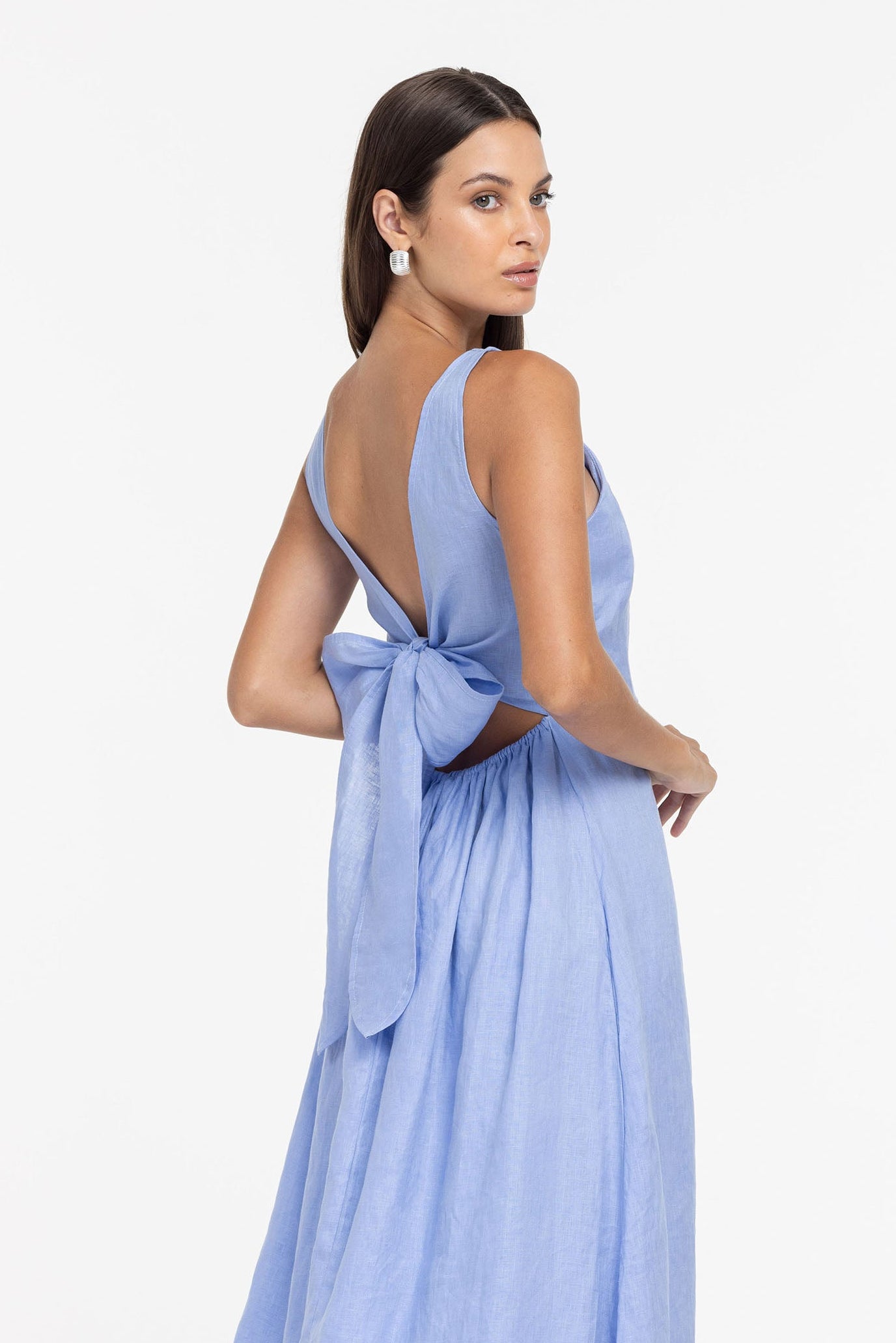 Elara Dress - Forget Me Blue