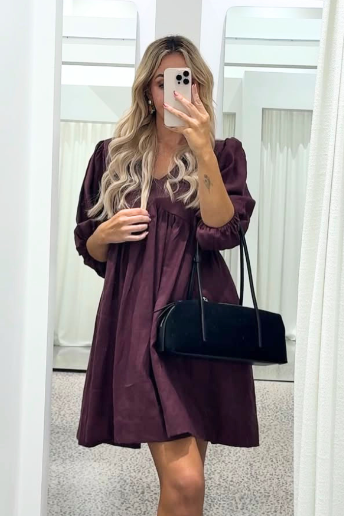 Sweet Love Dress - Maroon
