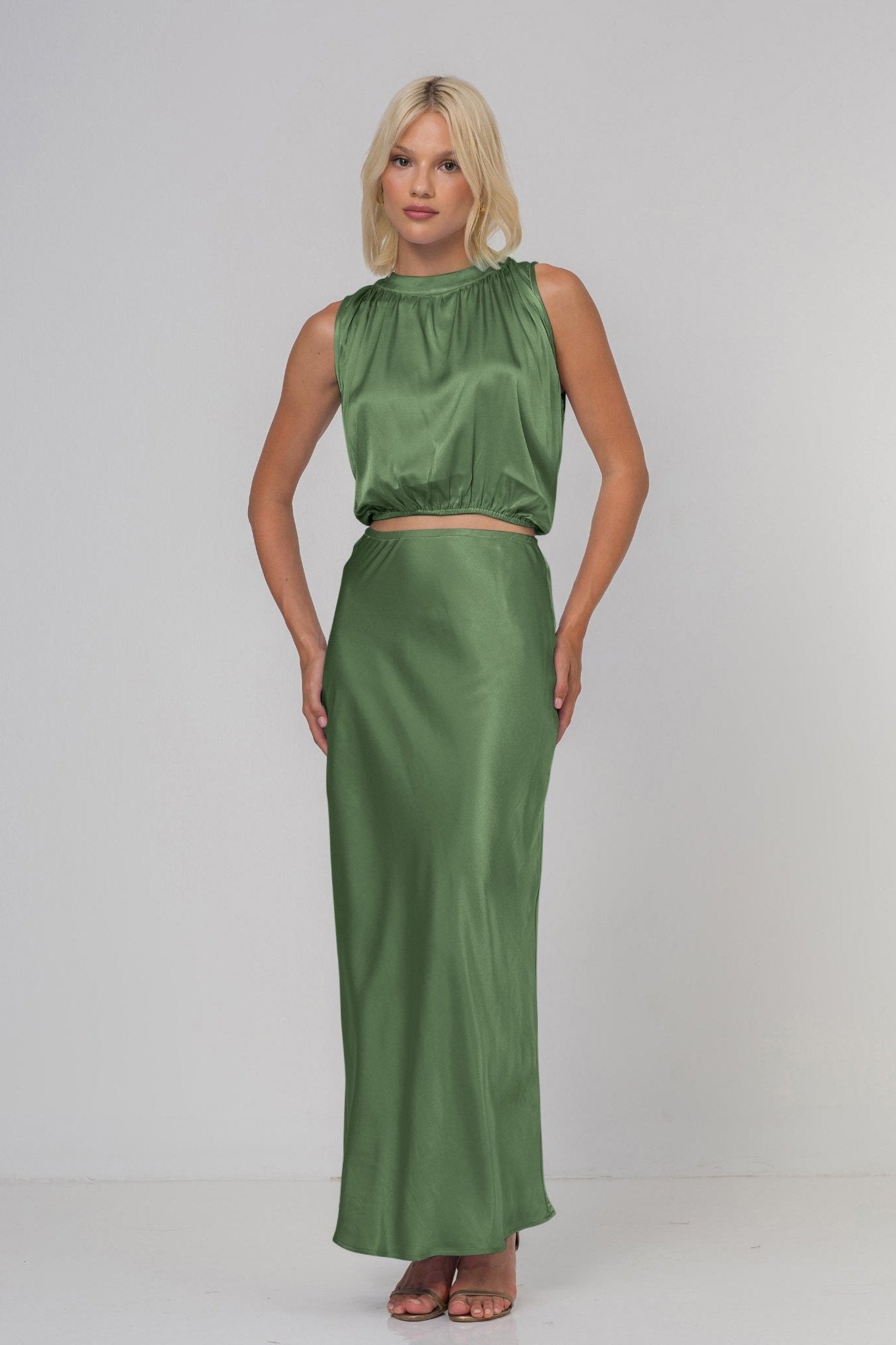 H25/7150 Saturday Skirt - Dried Mint