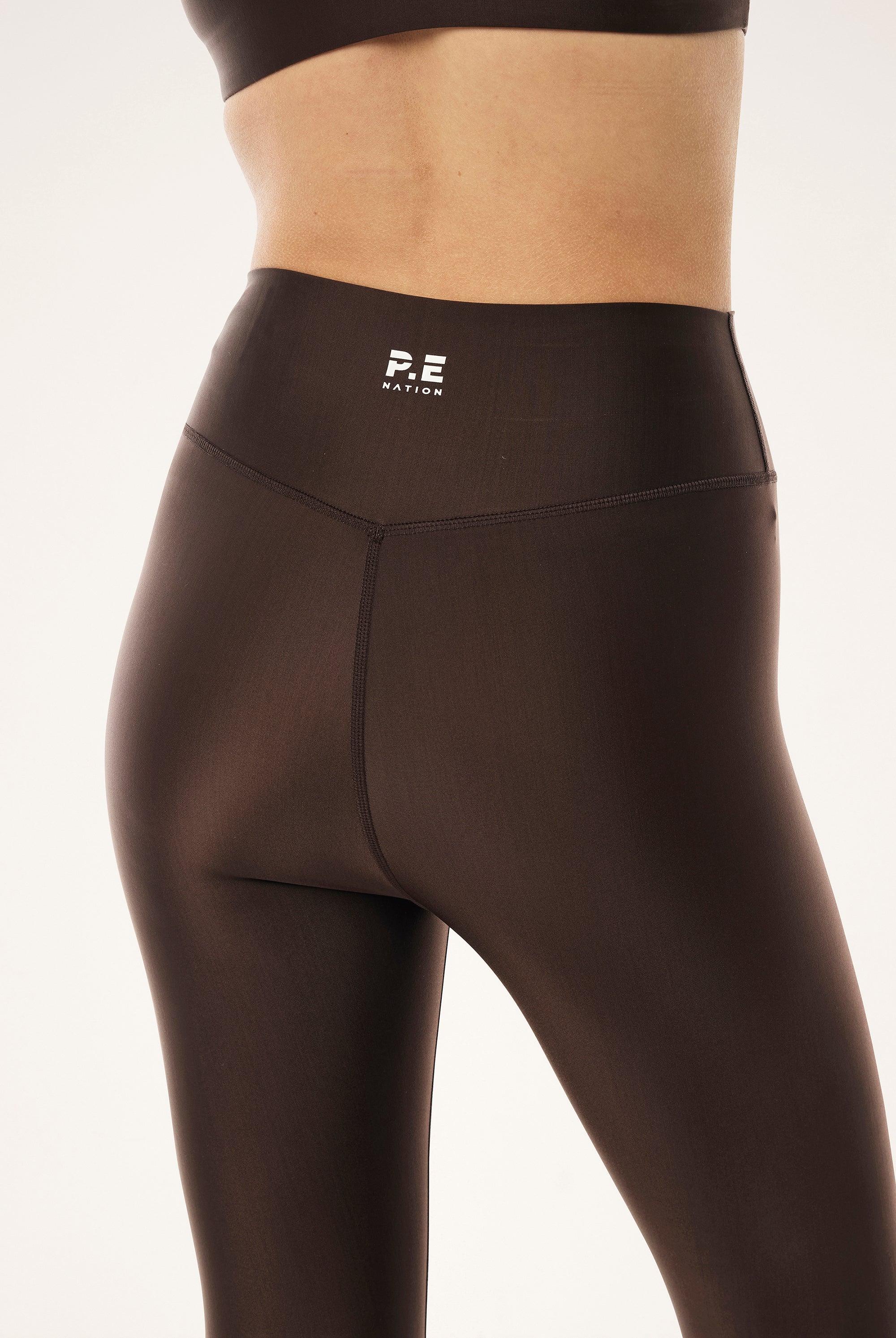 P.E Nation - Fairmont Full Length Leggings - Espresso