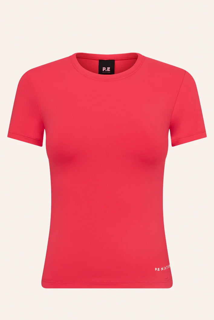 P.E Nation - Foundation SS Tee - Strawberry