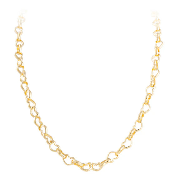 Fairley - Vintage Heart Chain Necklace - Gold