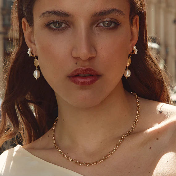 Fairley - Vintage Heart Chain Necklace - Gold