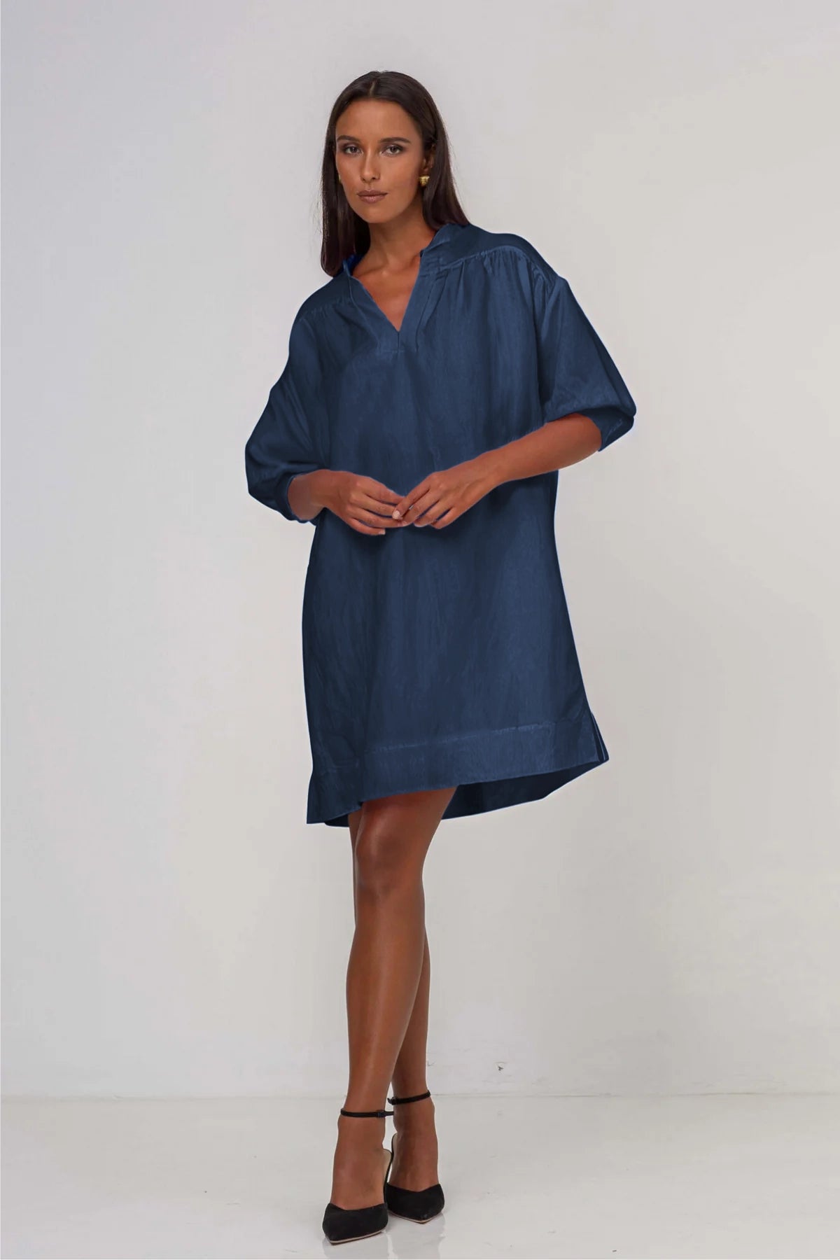 First Spark Dress - Denim Blue