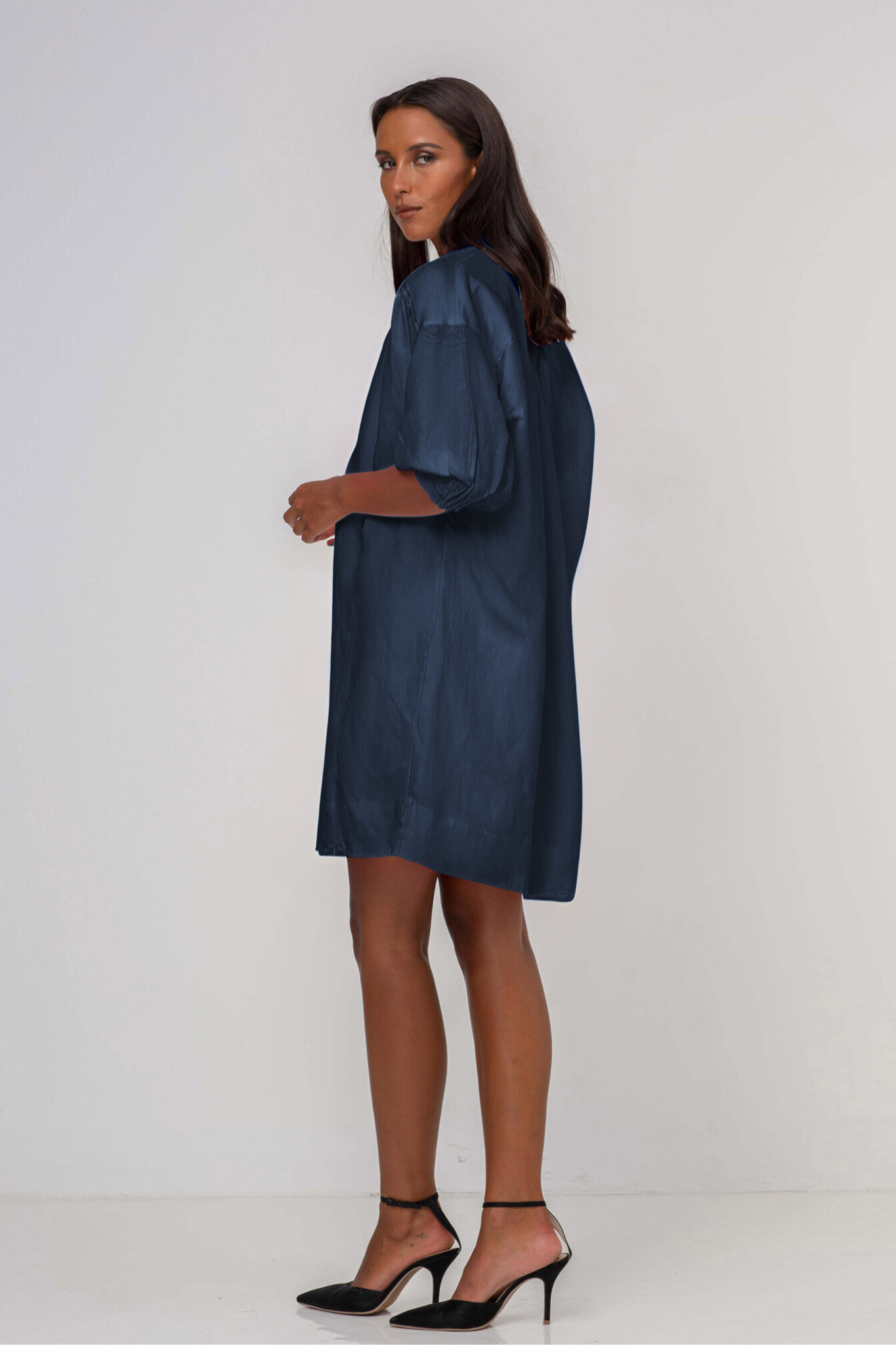 First Spark Dress - Denim Blue