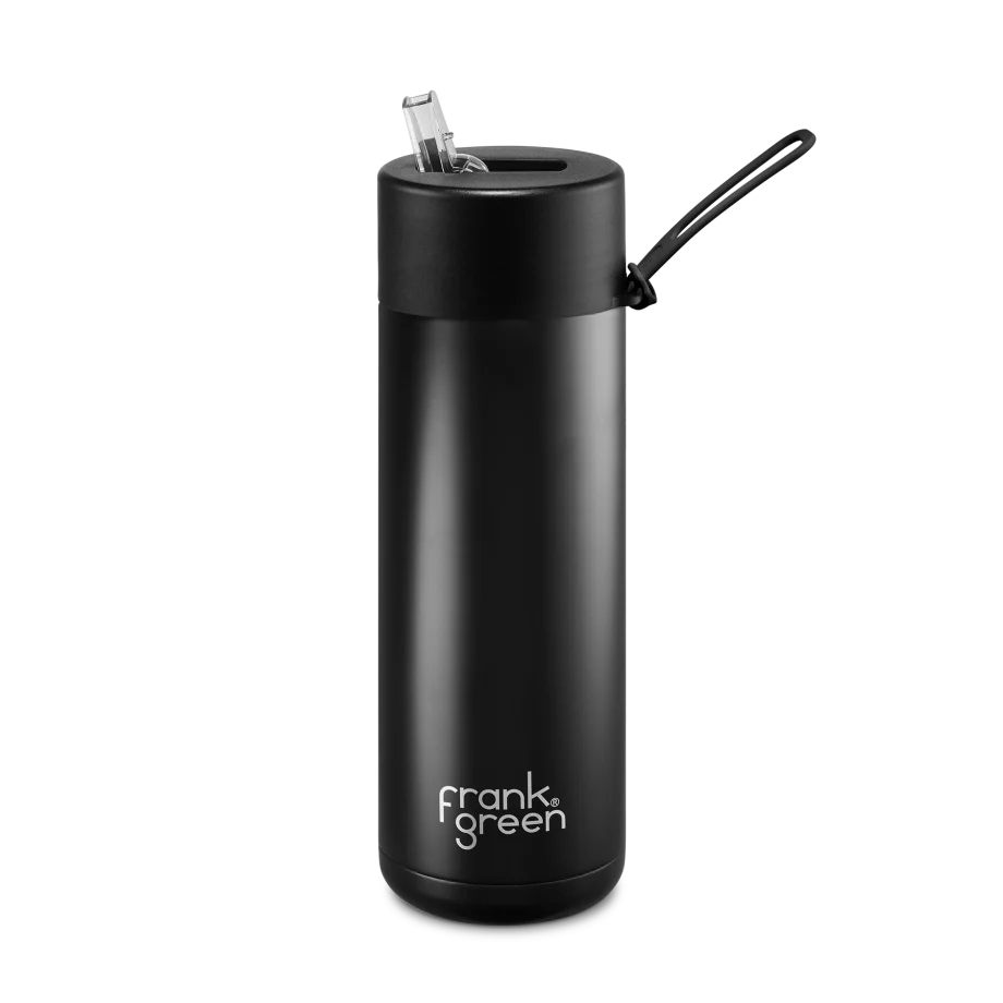 Frank Green - 20oz Reusable Bottle (straw) - Midnight