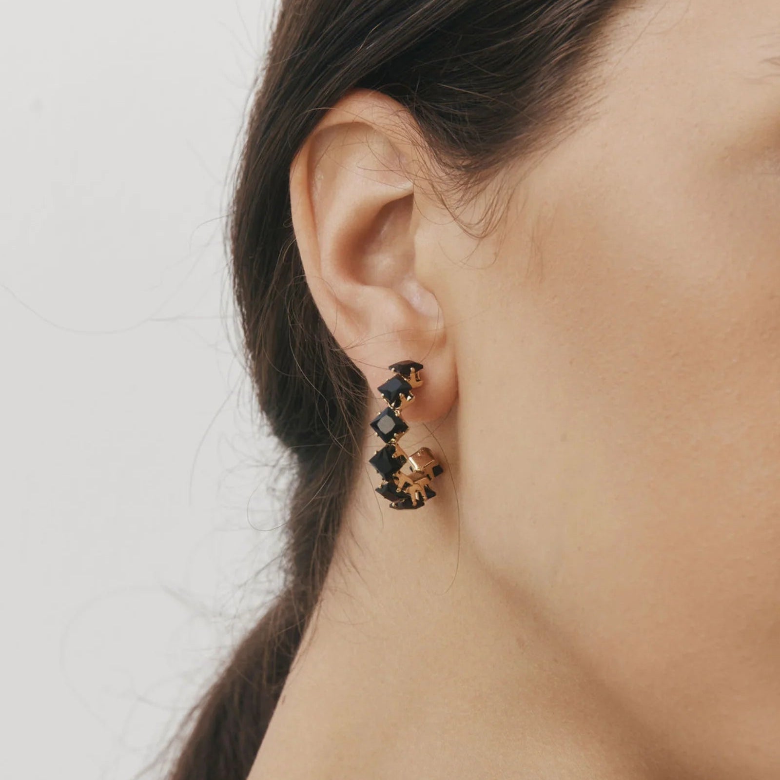 Castel & Co - Freya Hoops - Black