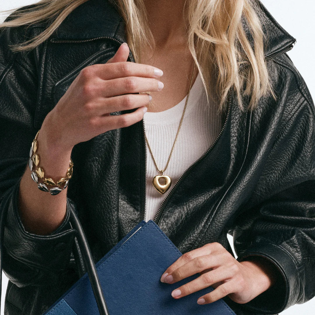GIMME - Lisa Puffy Heart Necklace - Gold