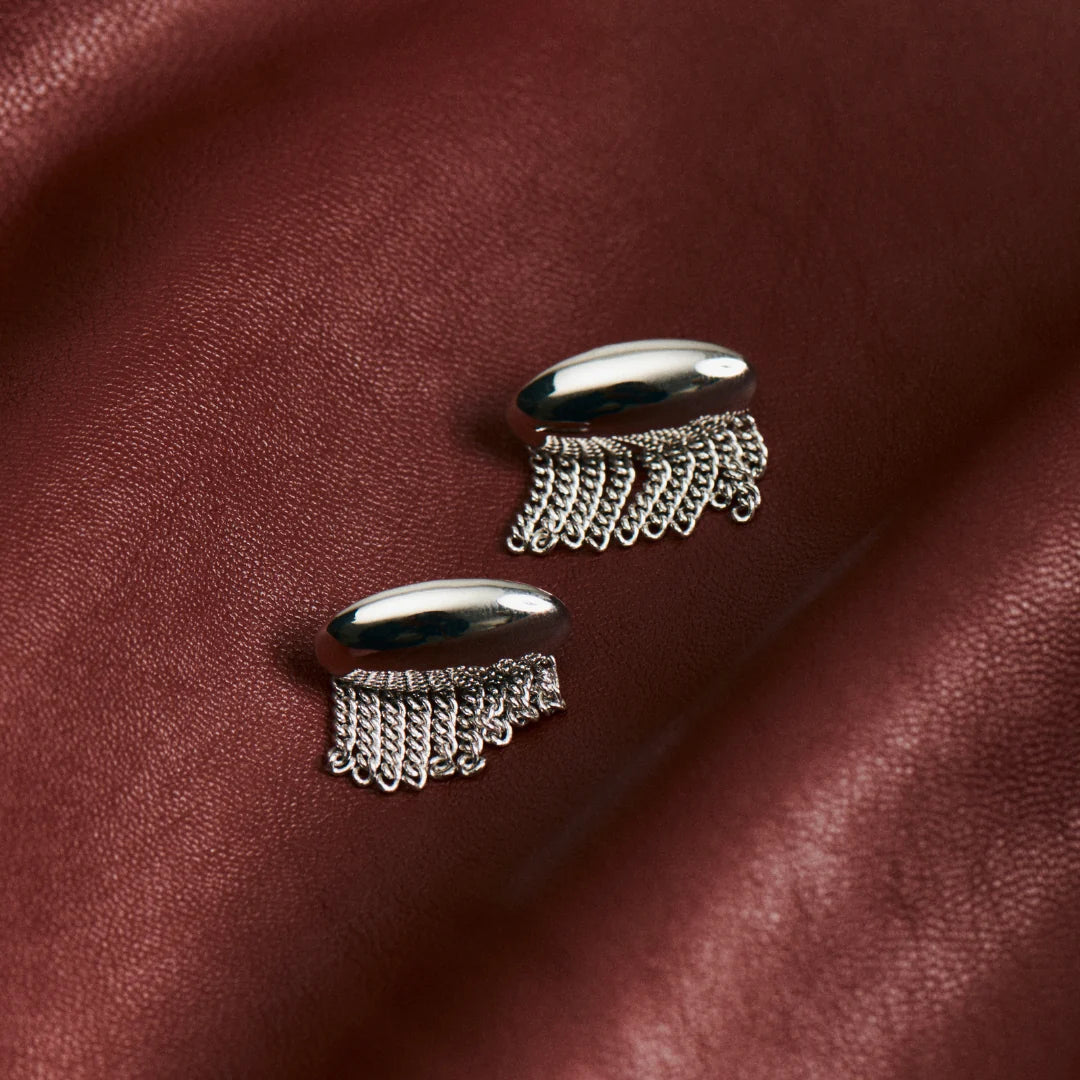 GIMME - Sway Stud Earrings - Silver