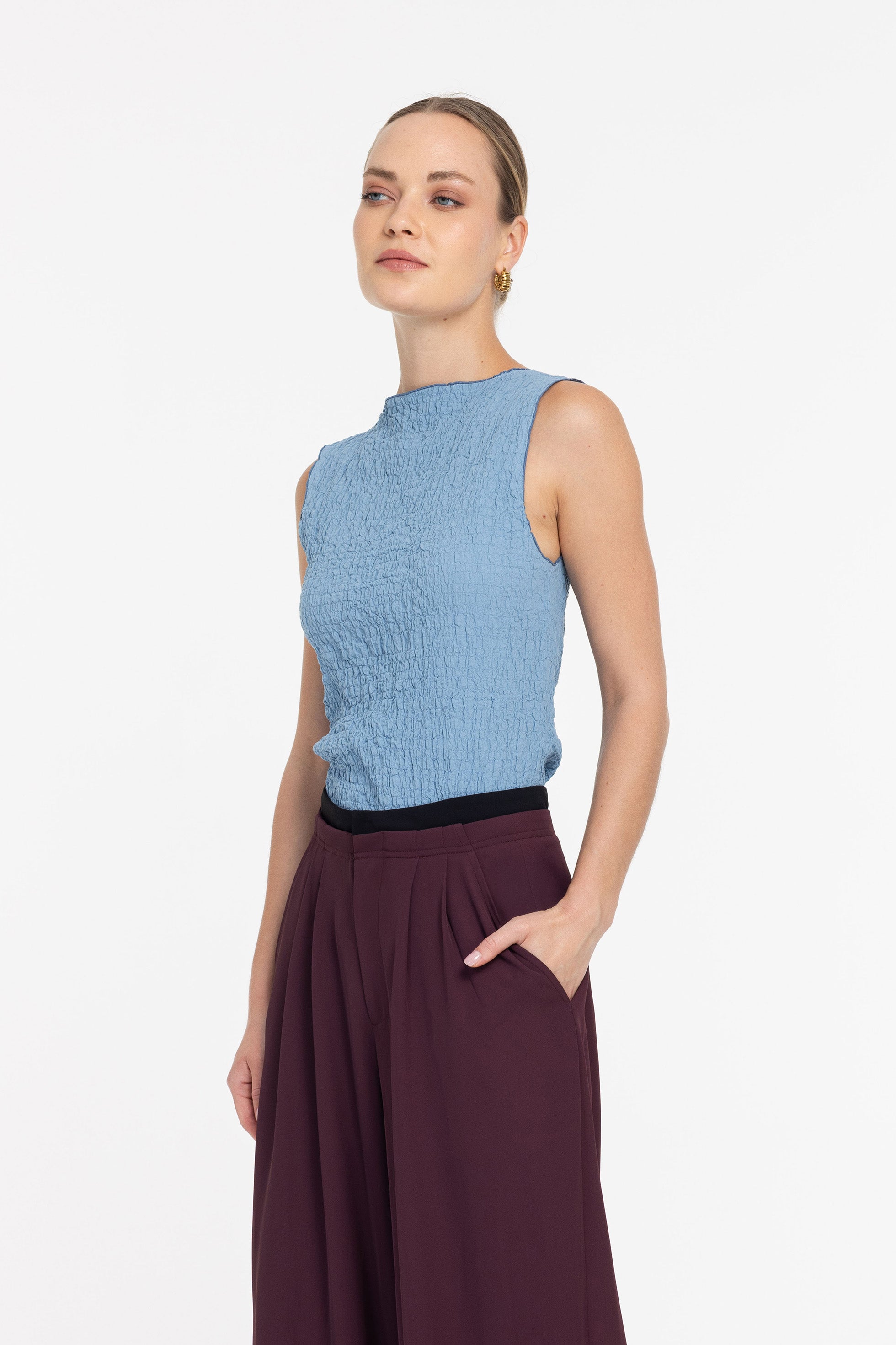 Gemma Tank - Pure Blue