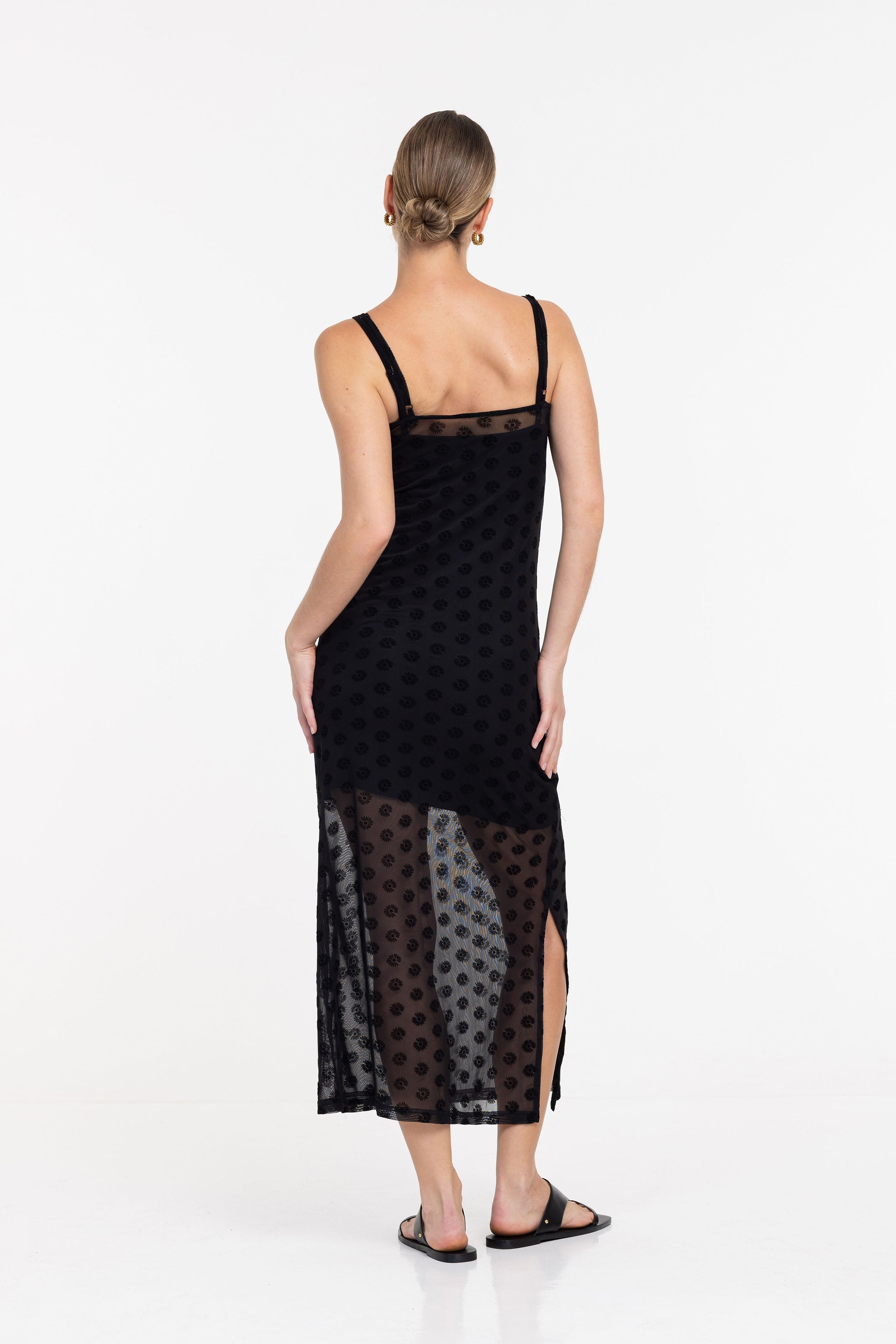 H26/50913 Gigi Bandeau Dress - Black Daisy