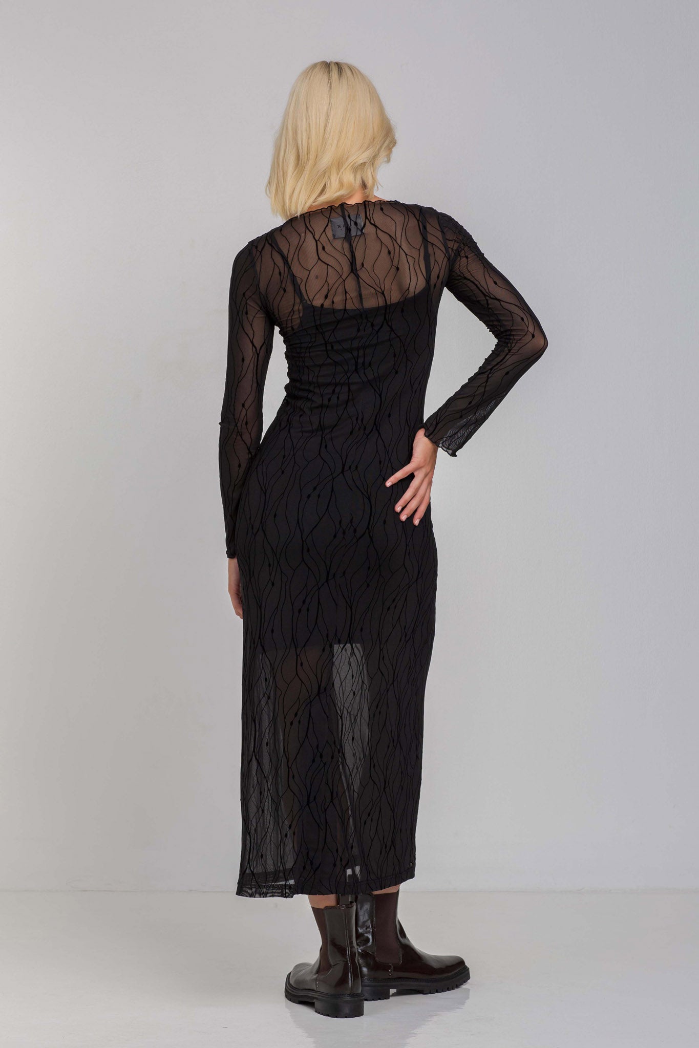 Gigi Dress - Black Vines