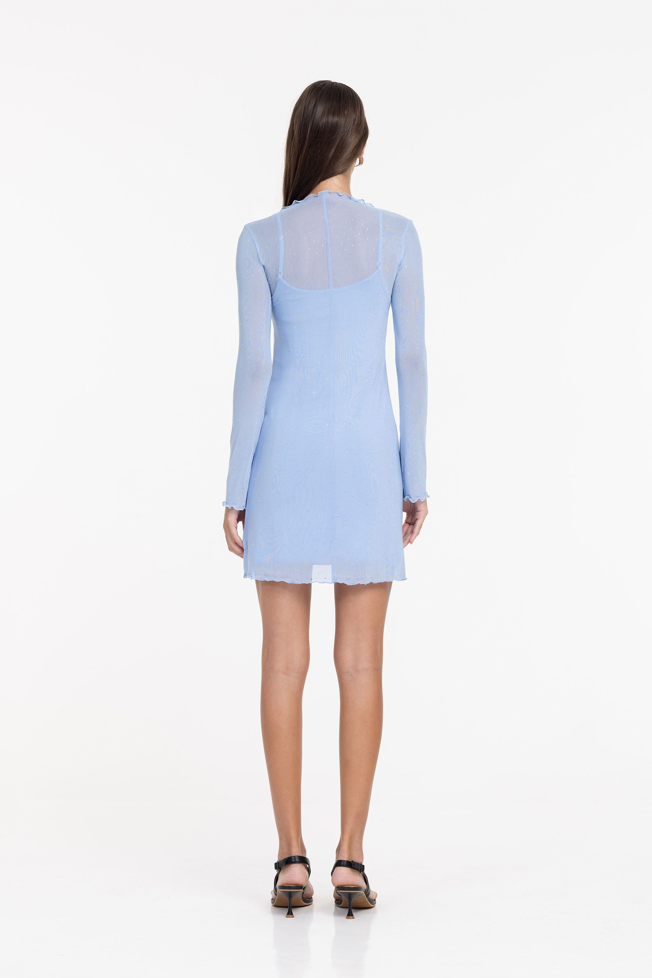 Gigi Mini - Blue with Silver Diamantés - PRE-ORDER