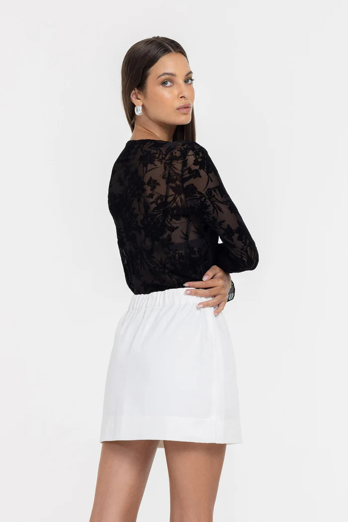 PRE-ORDER Gigi Top - Black Floral