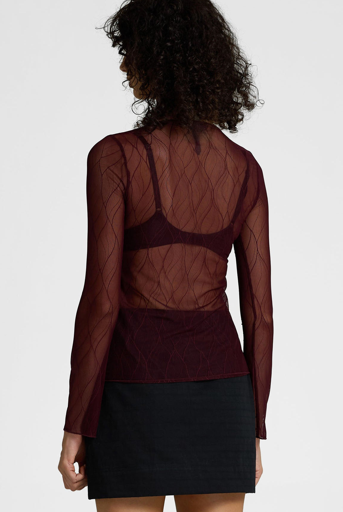 PRE-ORDER Gigi Top - Burgundy Veil