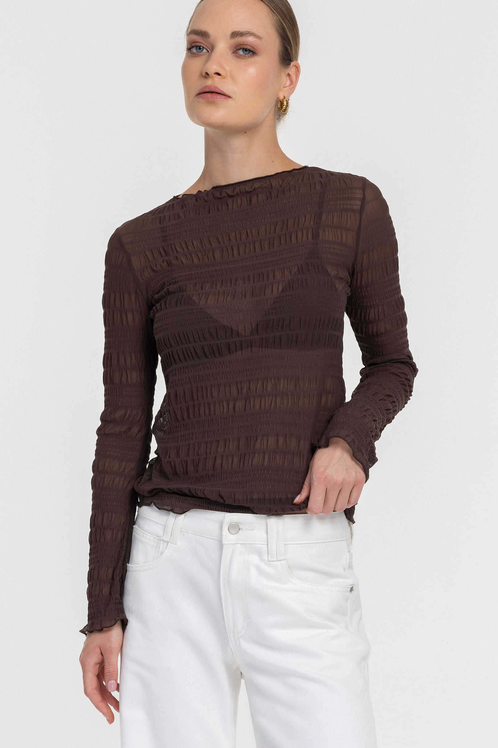 PRE-ORDER Gigi Top - Chocolate