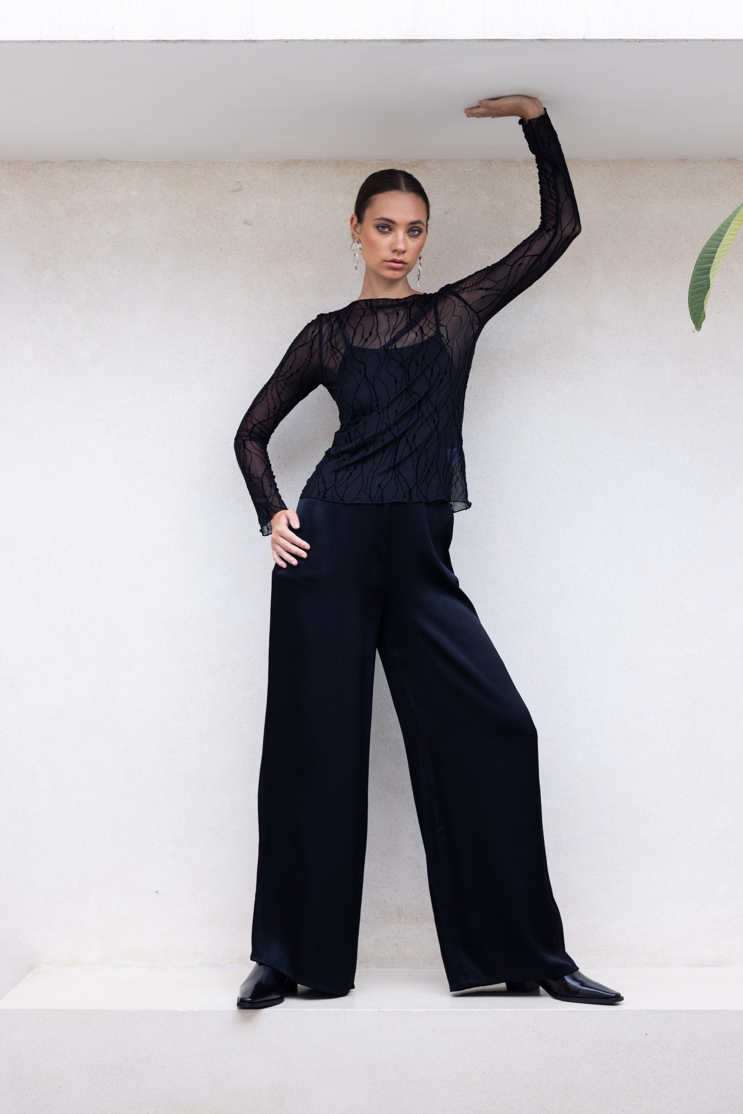 PRE ORDER - Gigi Top - Black Vines