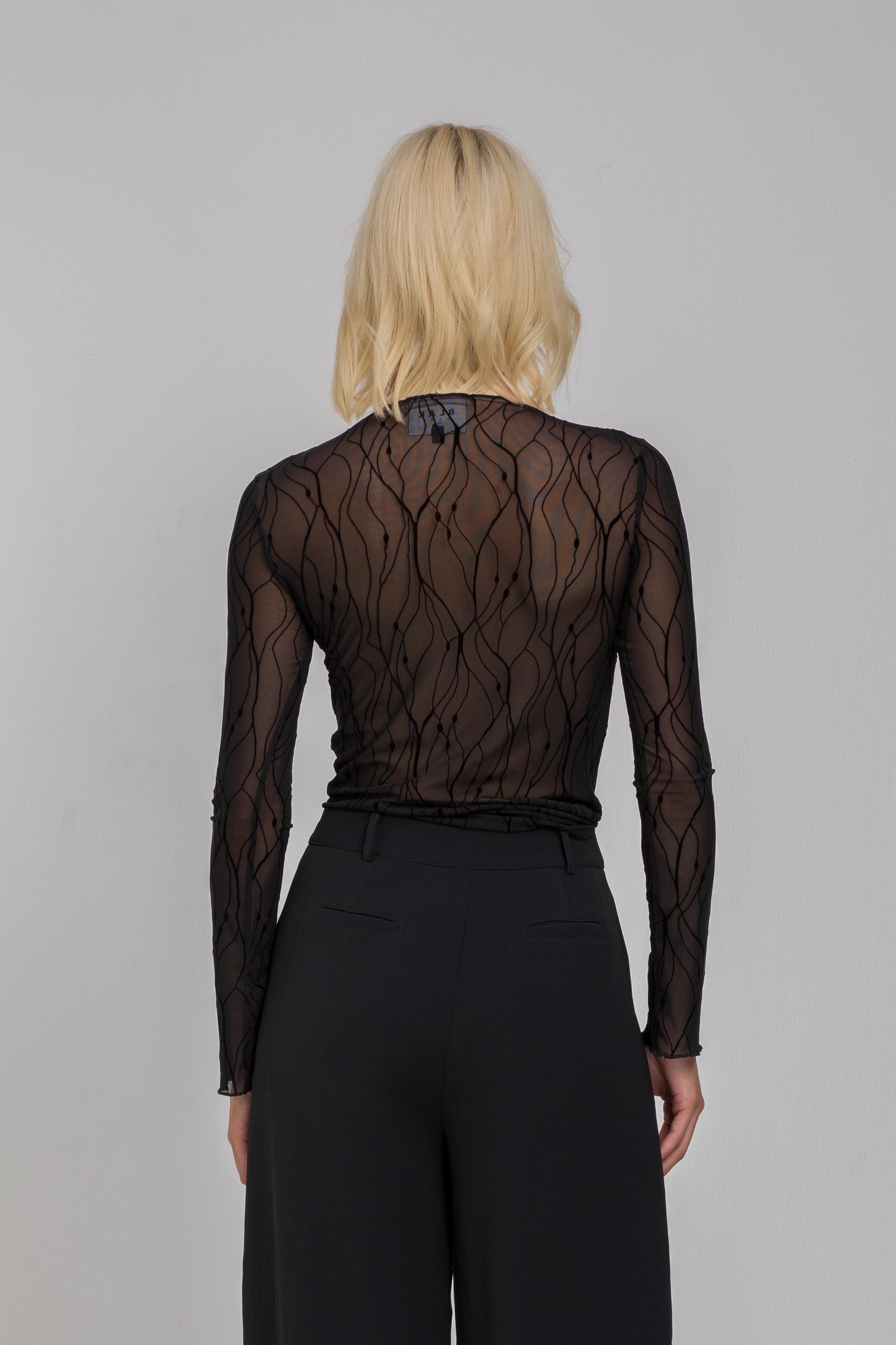 PRE ORDER - Gigi Top - Black Vines
