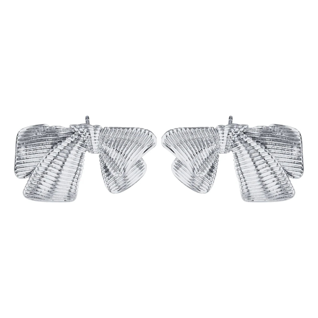 Gimme - Zara Bow Silver Earrings