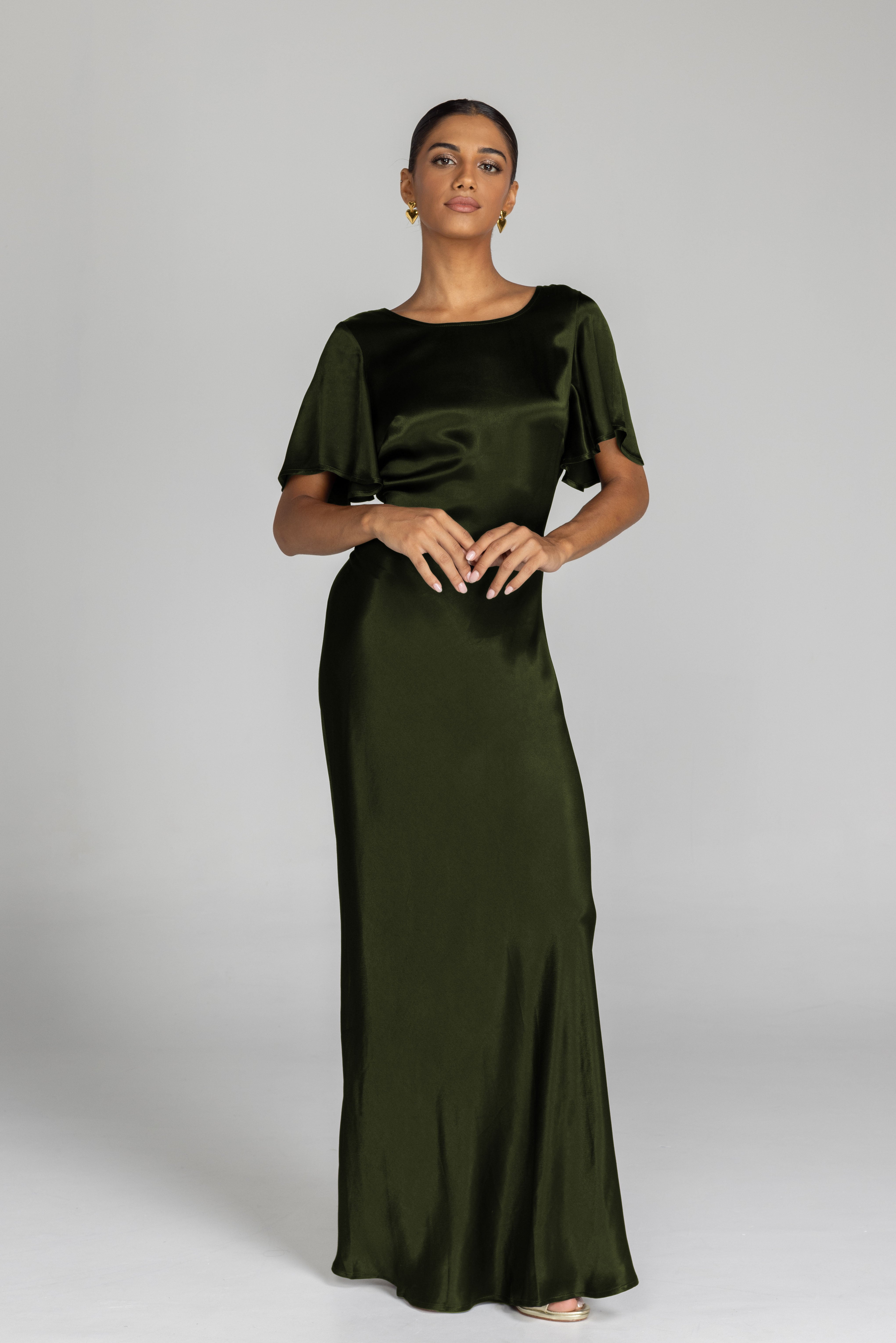 PRE-ORDER Golden Hour Dress - Dark Olive