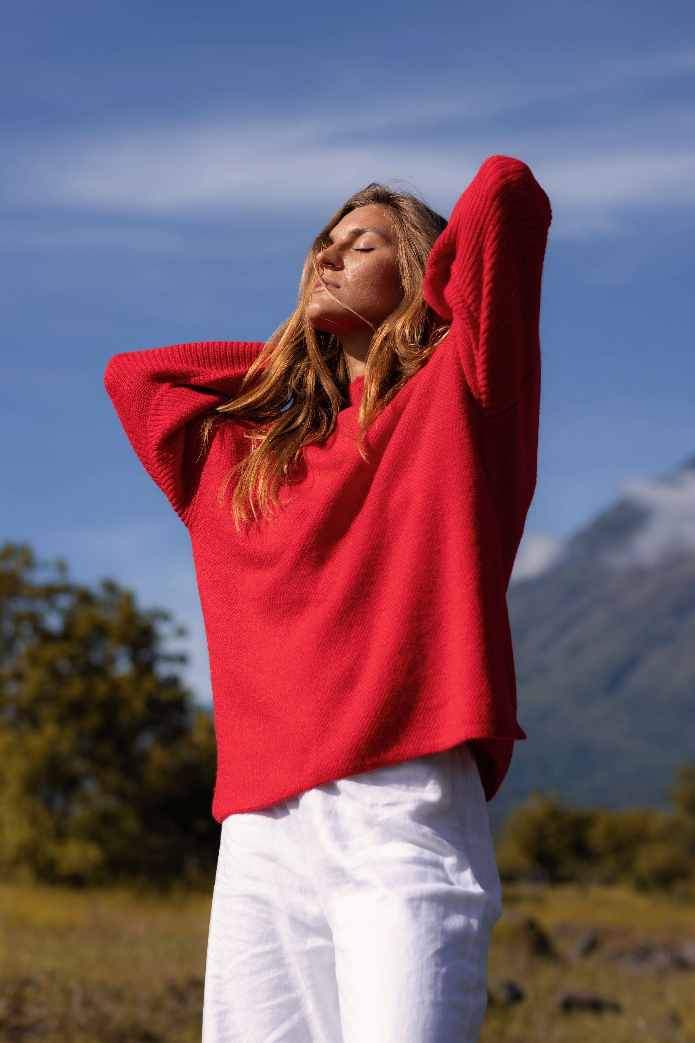 Goodbye Kiss Sweater - Red