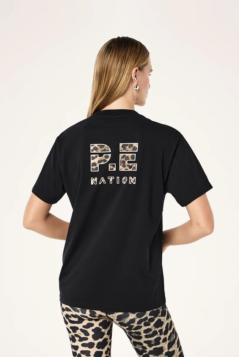 P.E Nation - Heads Up 2.0 Tee - Black/Leopard