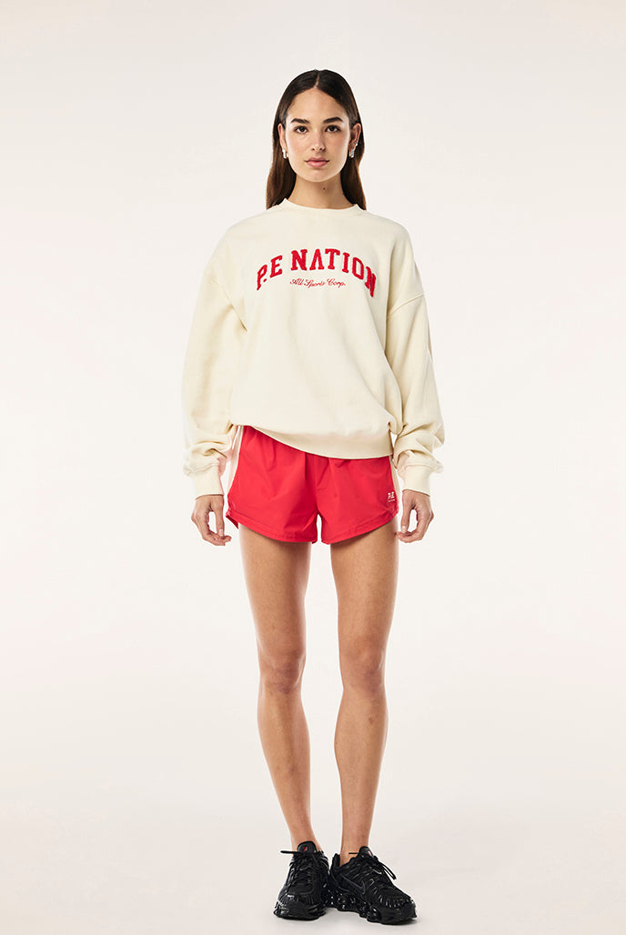 P.E Nation - Heritage Sweat - Whisper White