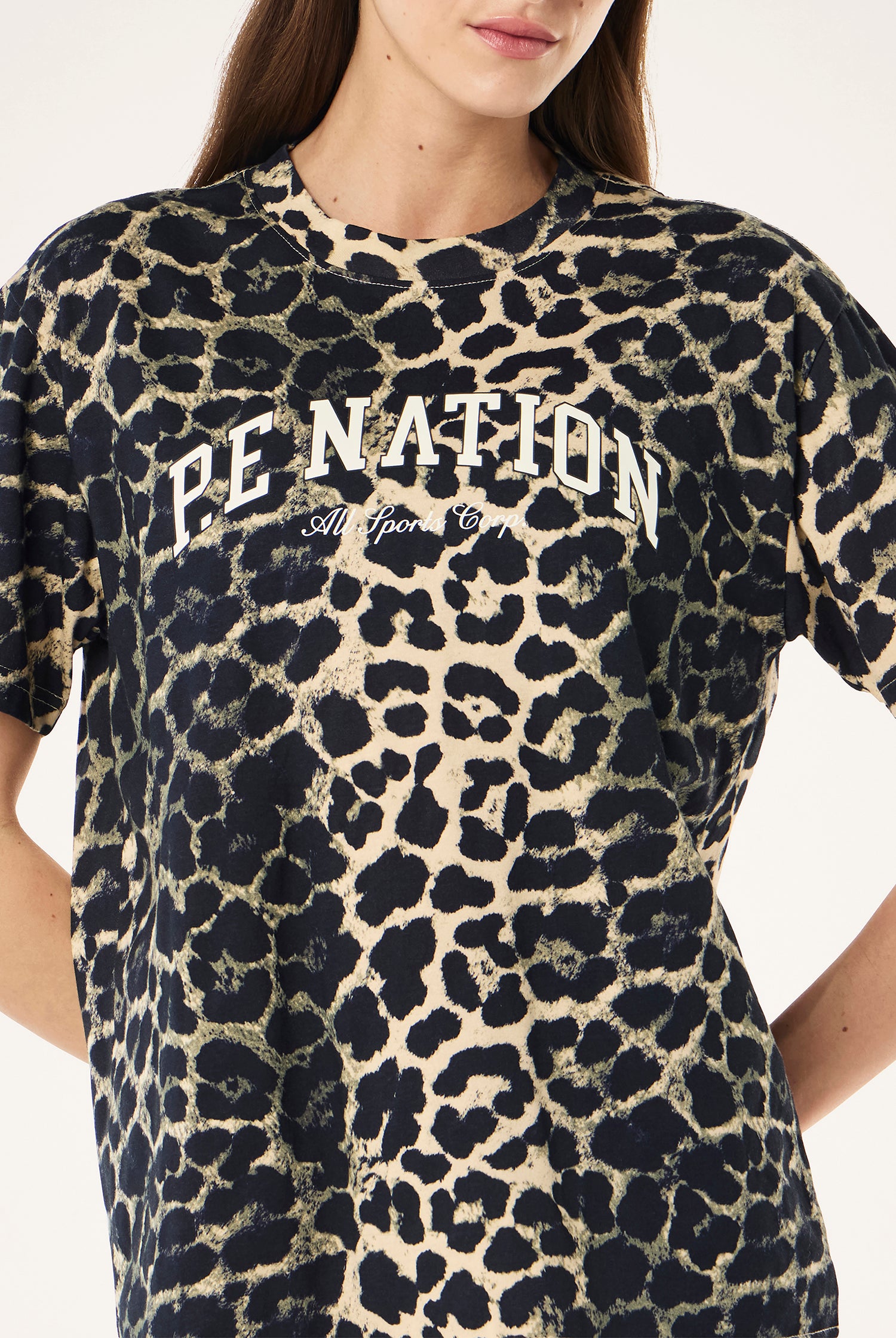 P.E Nation - Heritage Tee - Leopard Print