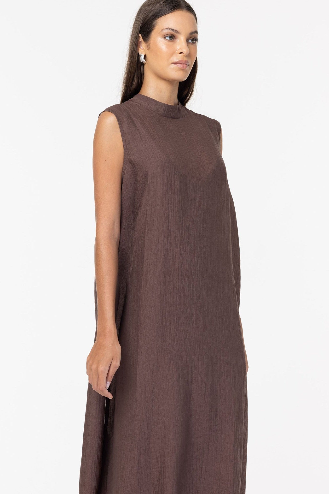 PRE-ORDER Happier Together Dress - Chocolate