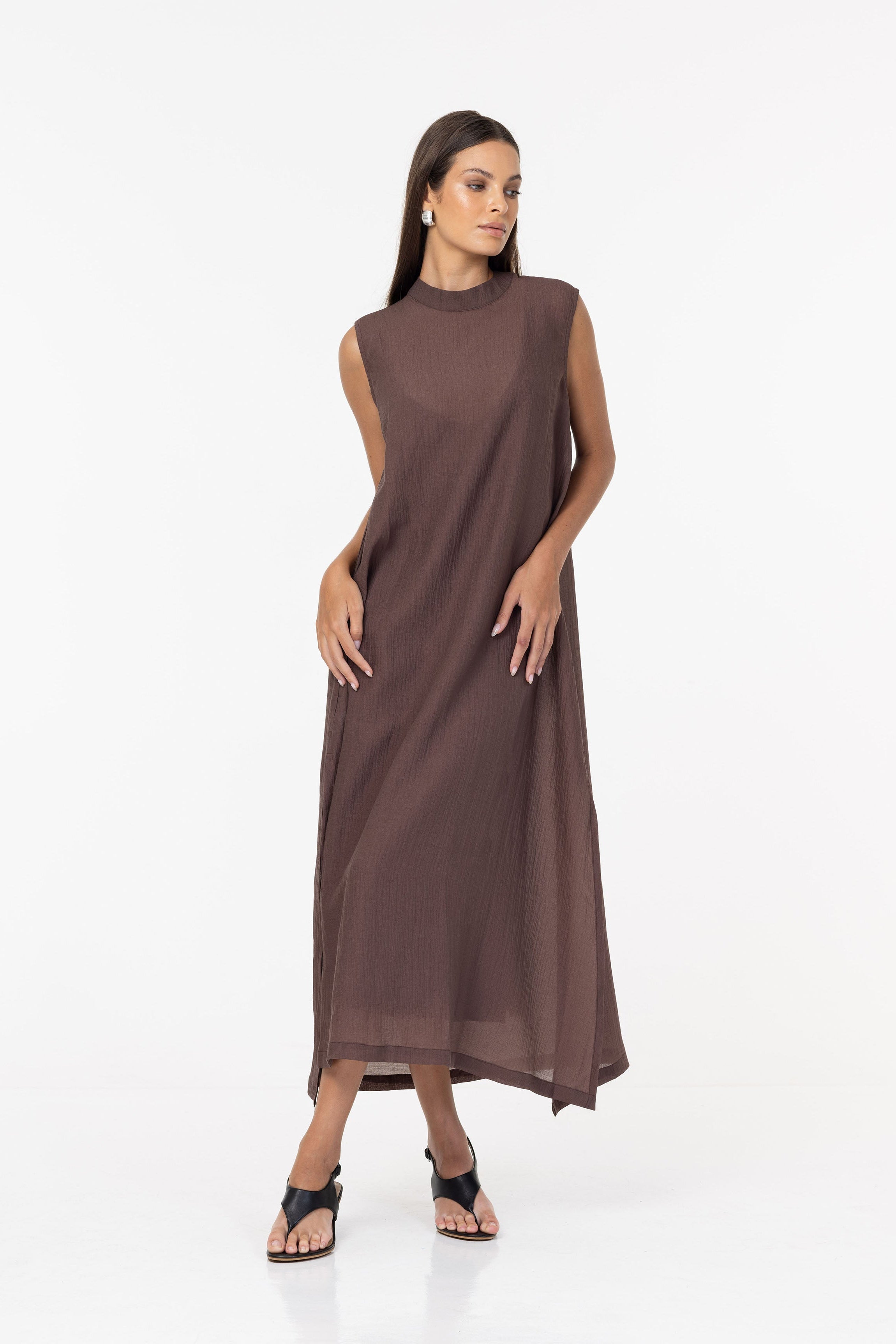 PRE-ORDER Happier Together Dress - Chocolate