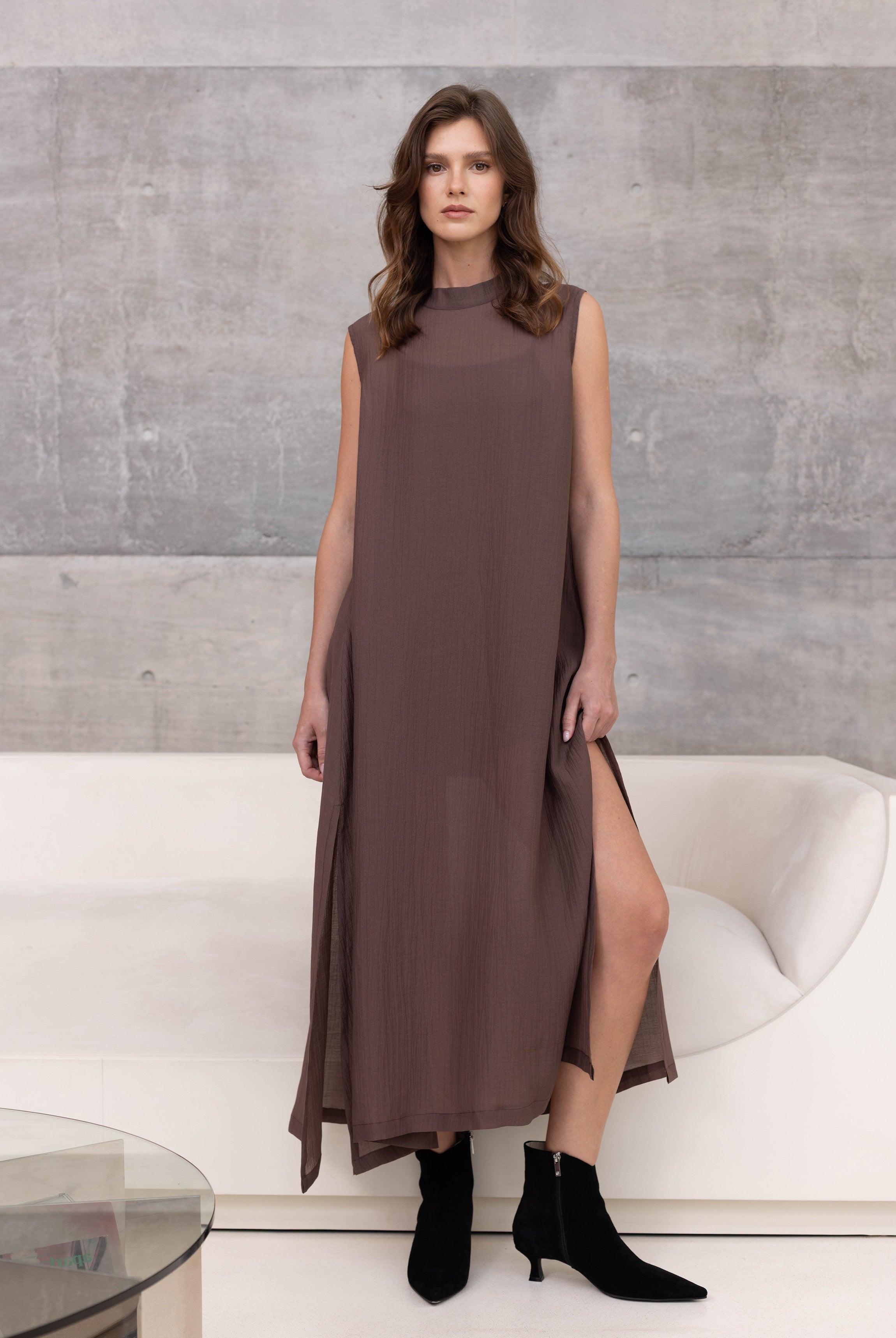 Happier Together Dress - Chocolate