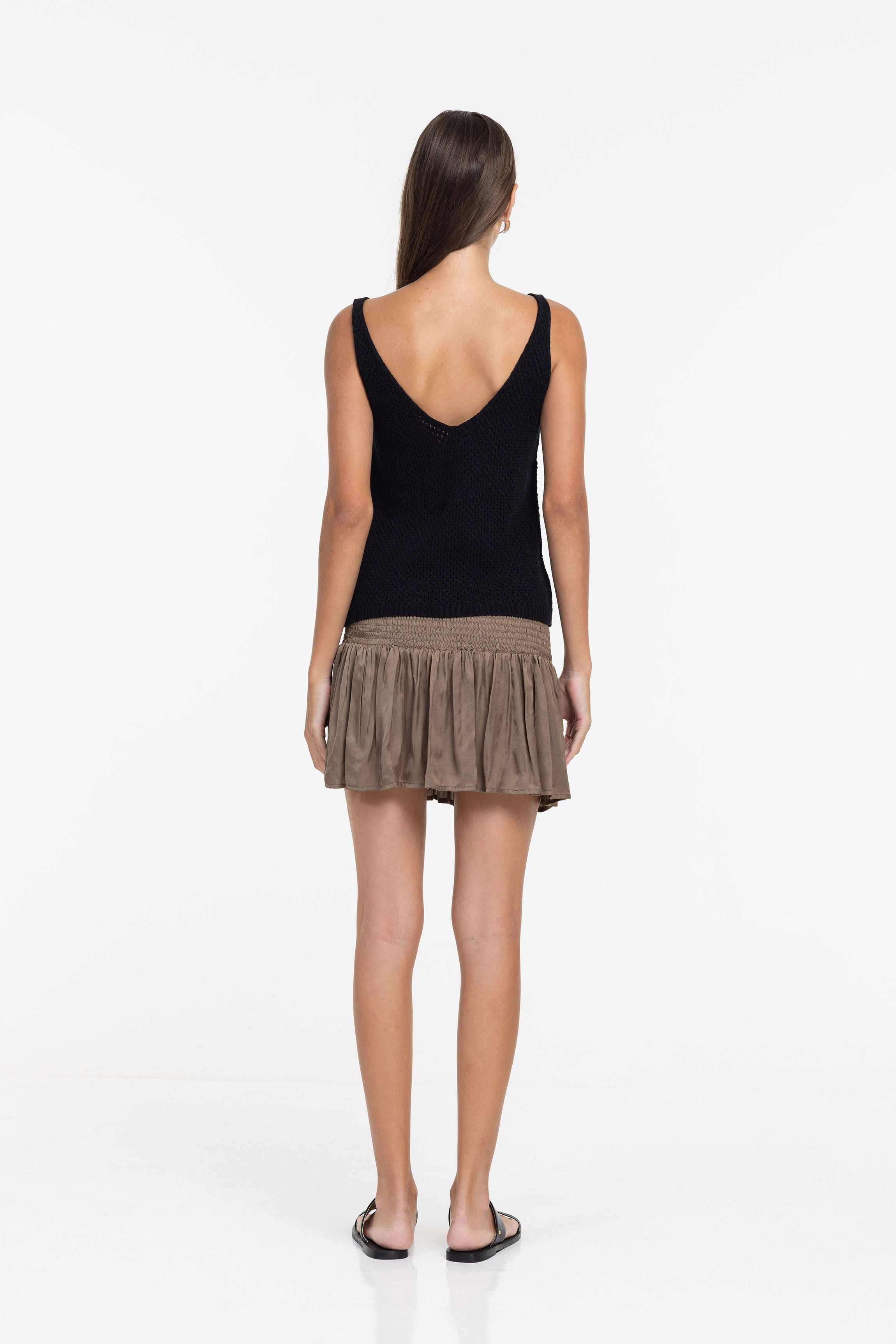 Miami Mini Skirt - Light Army