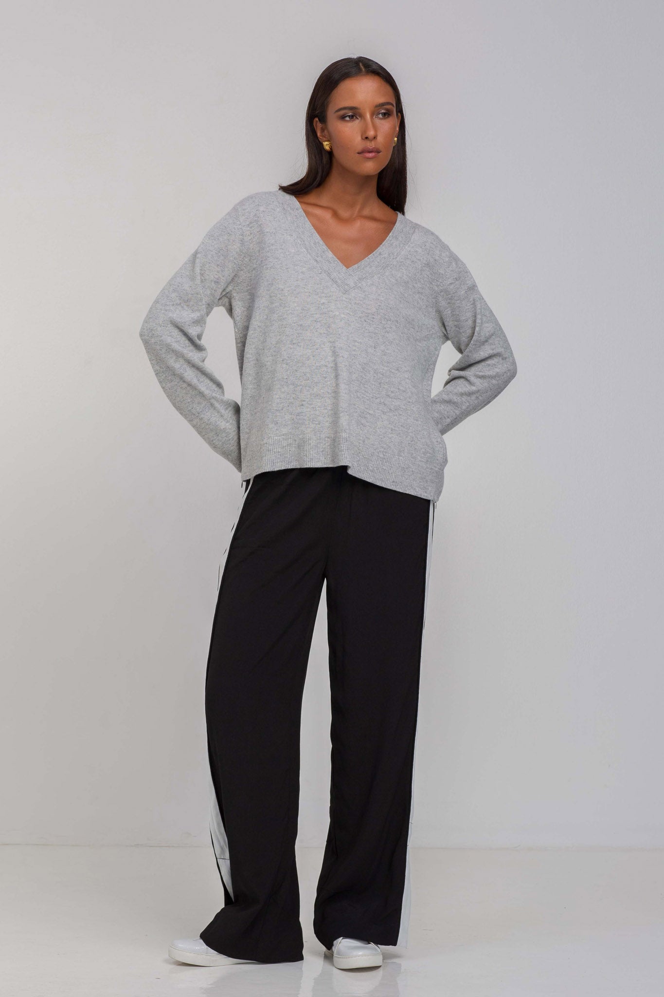 Diego Pant - Black with White Contrast