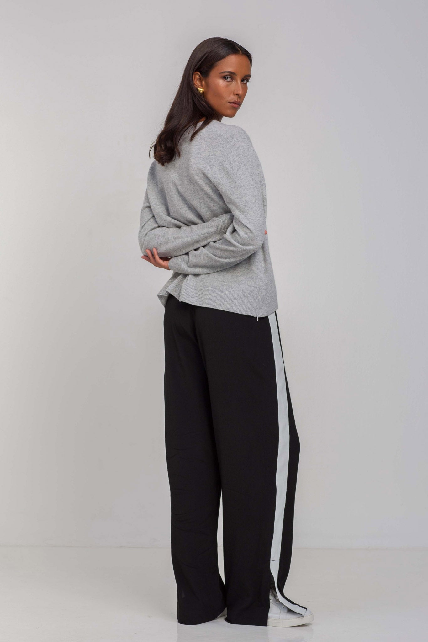 Diego Pant - Black with White Contrast