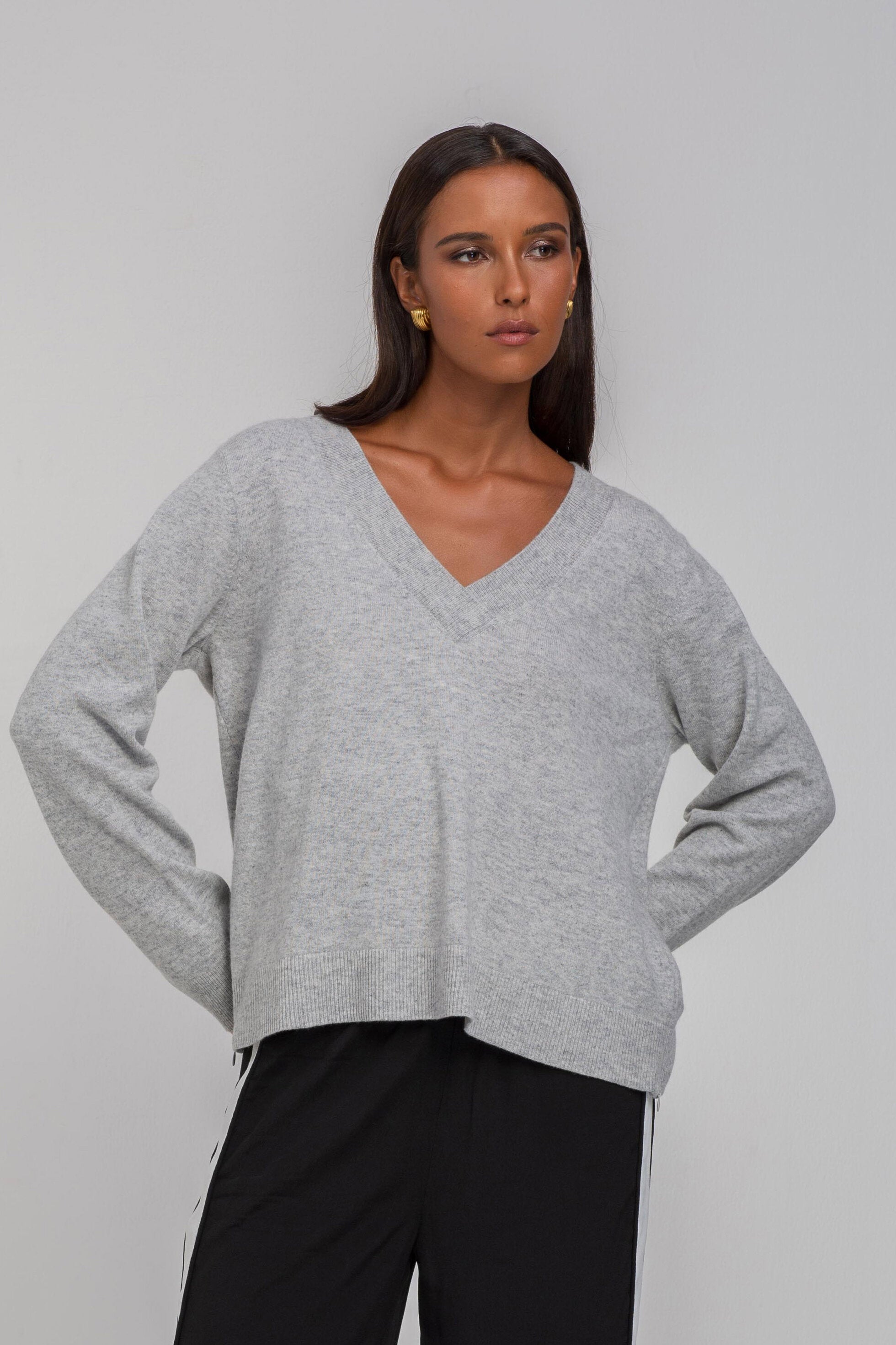 Helios Light Jumper - Light Grey Marle