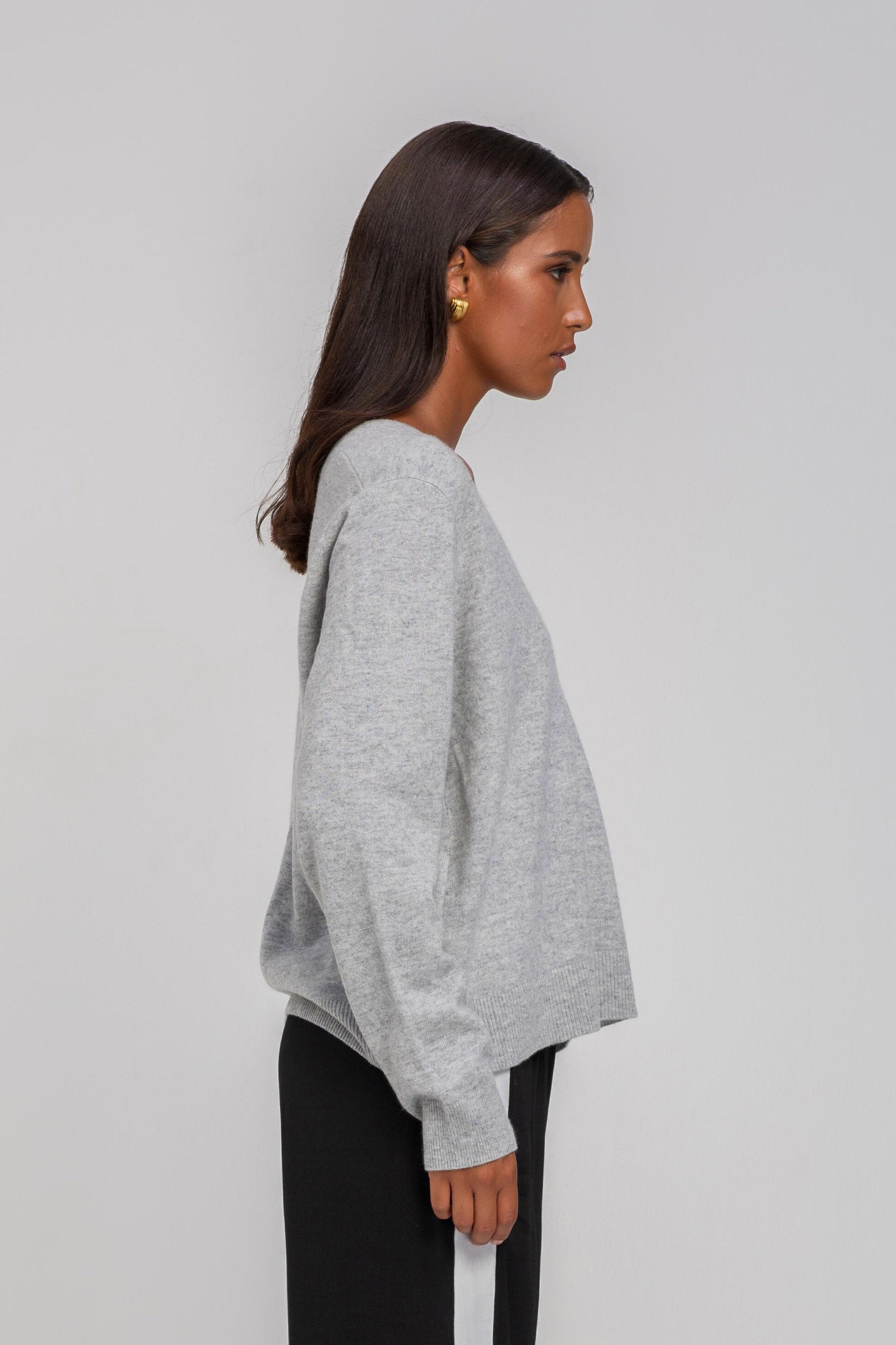Helios Light Jumper - Light Grey Marle