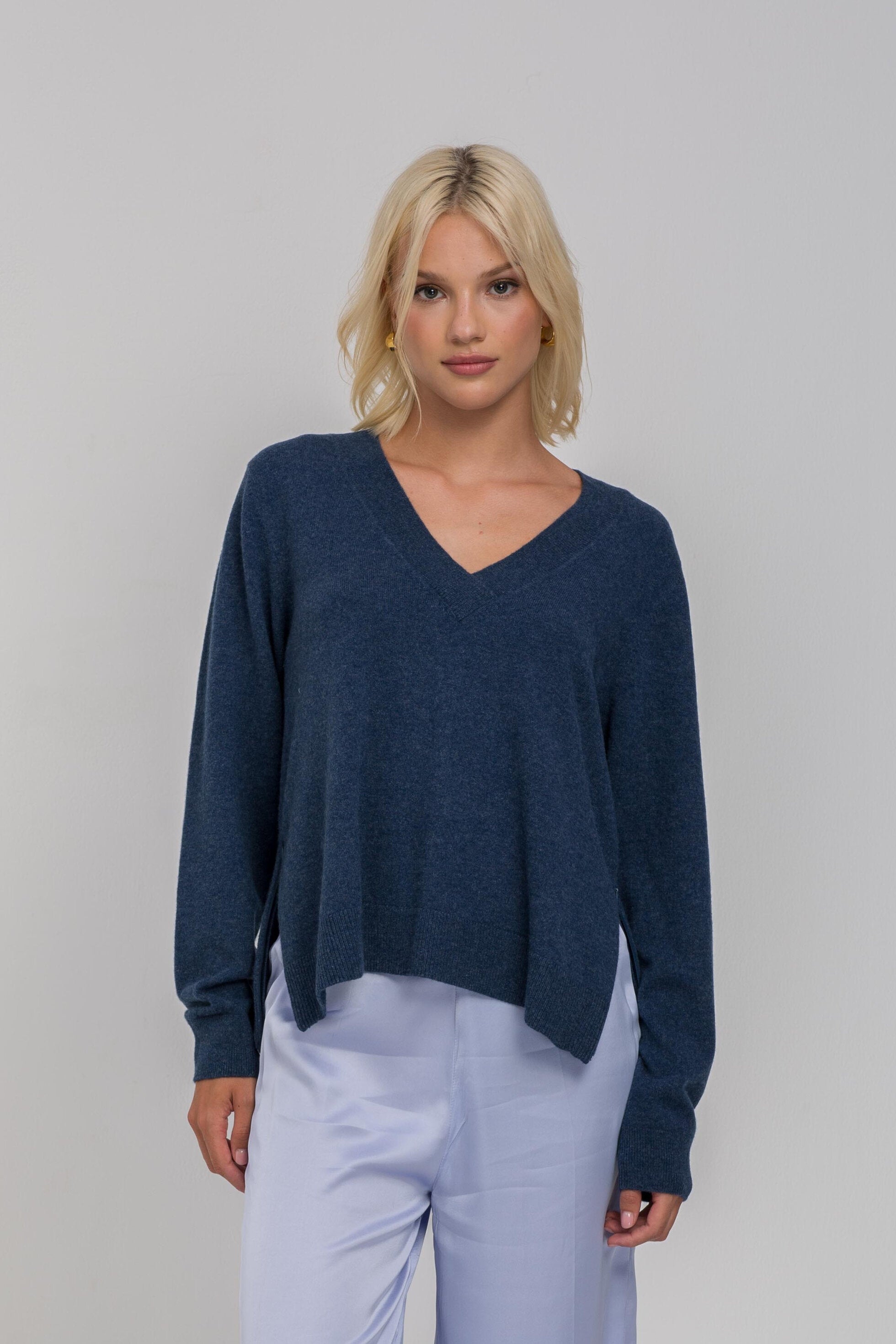 Helios Light Jumper - Denim Blue Marle