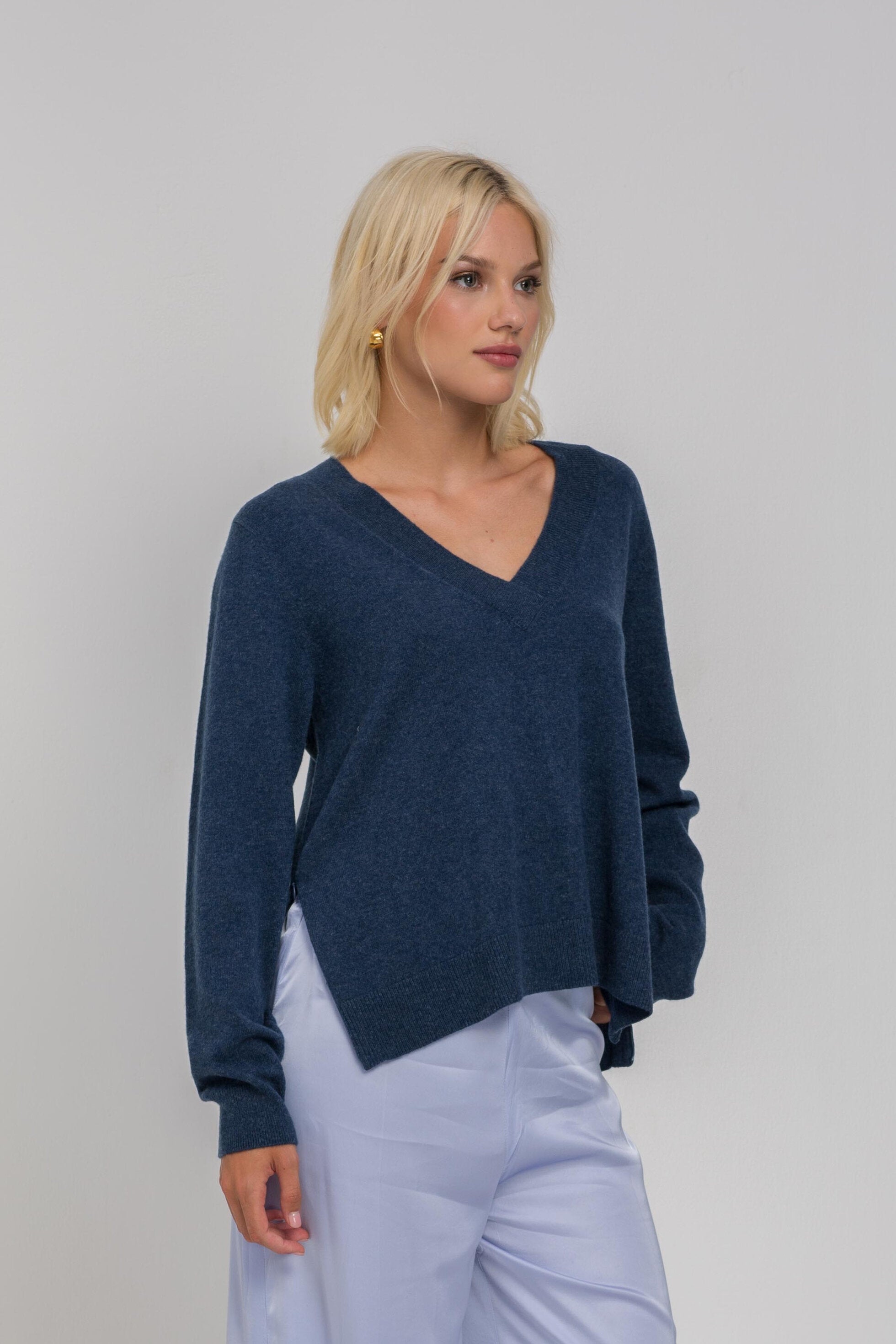 Helios Light Jumper - Denim Blue Marle