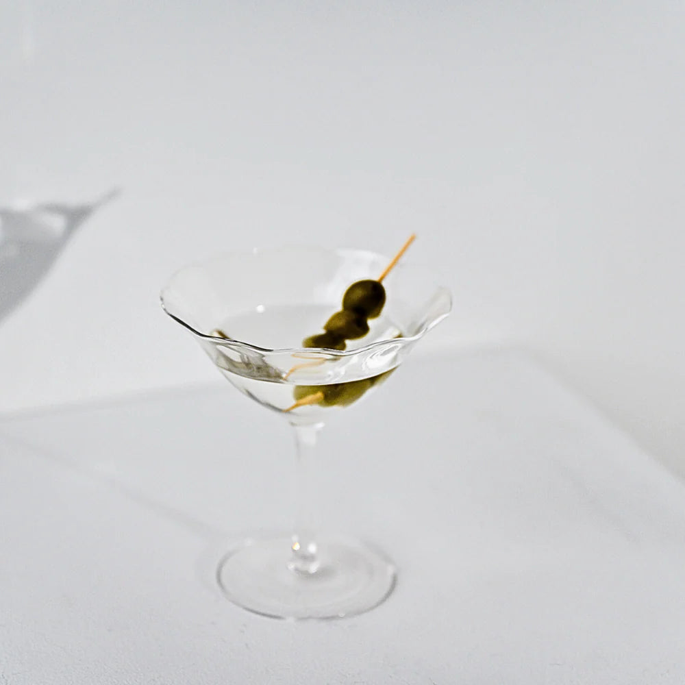 Home Lab - Fleur Cocktail Coupe - Set of 4 Clear