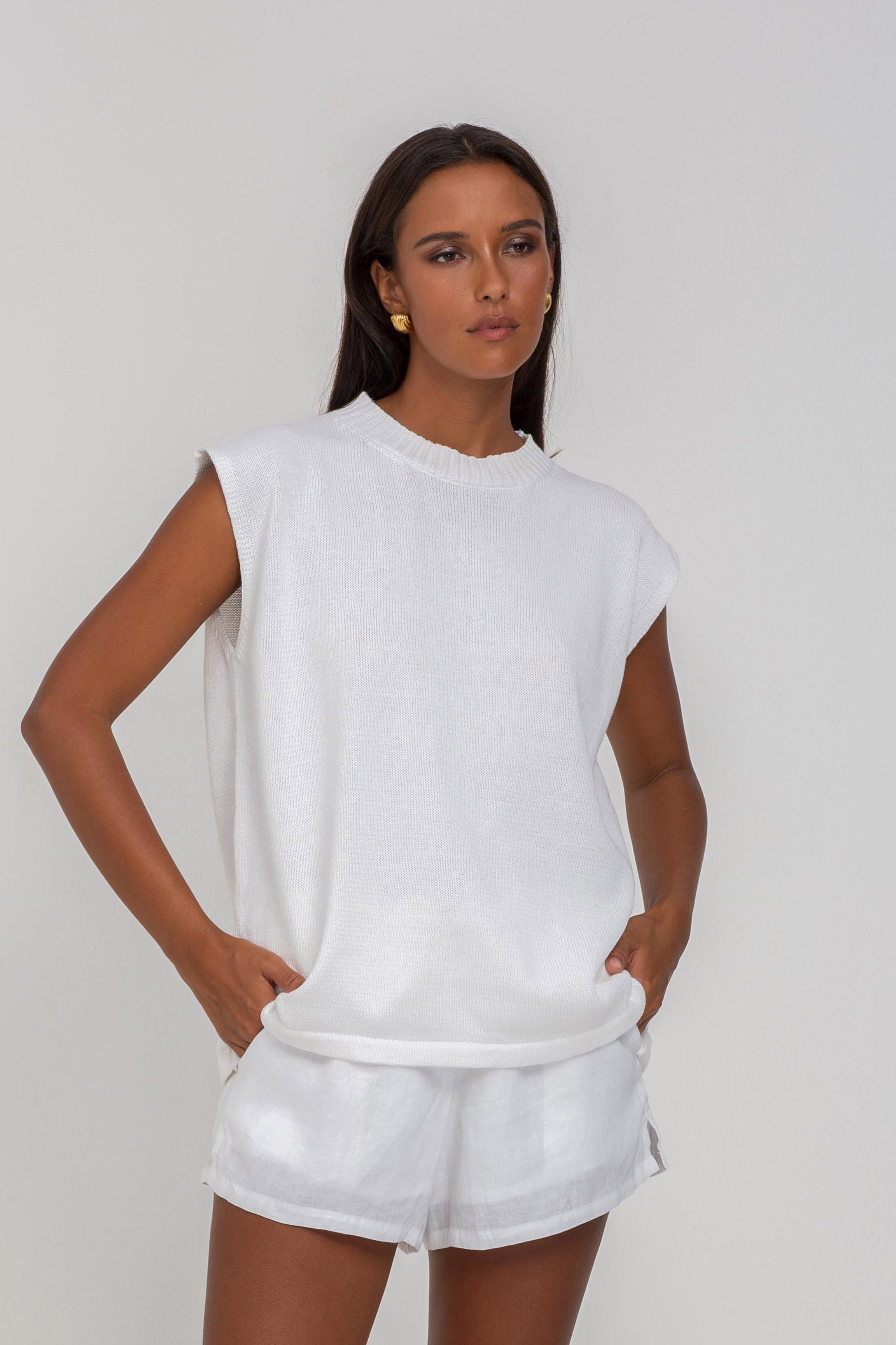 Honey Pie Tank - White