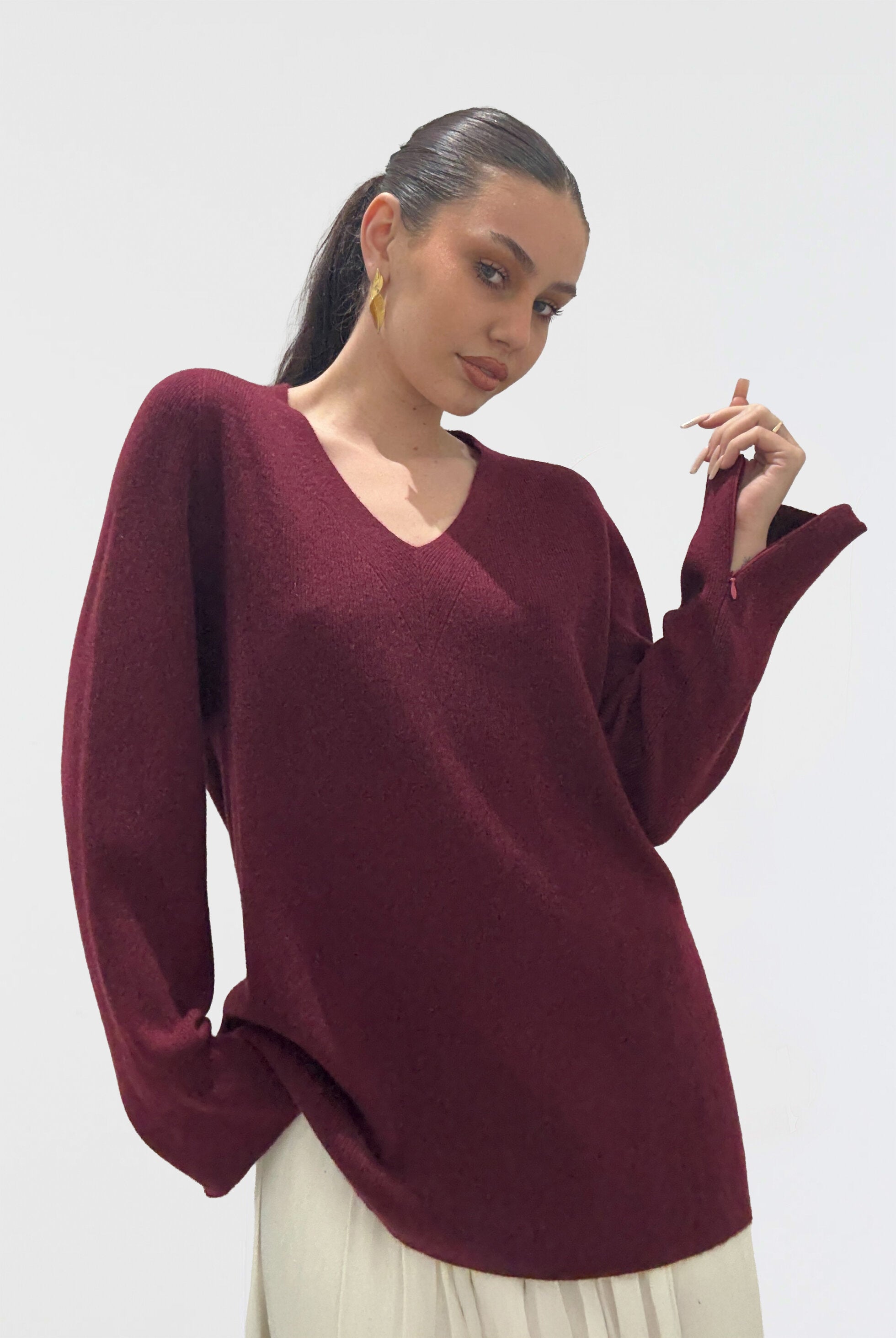 Afterlight Jumper - Maroon