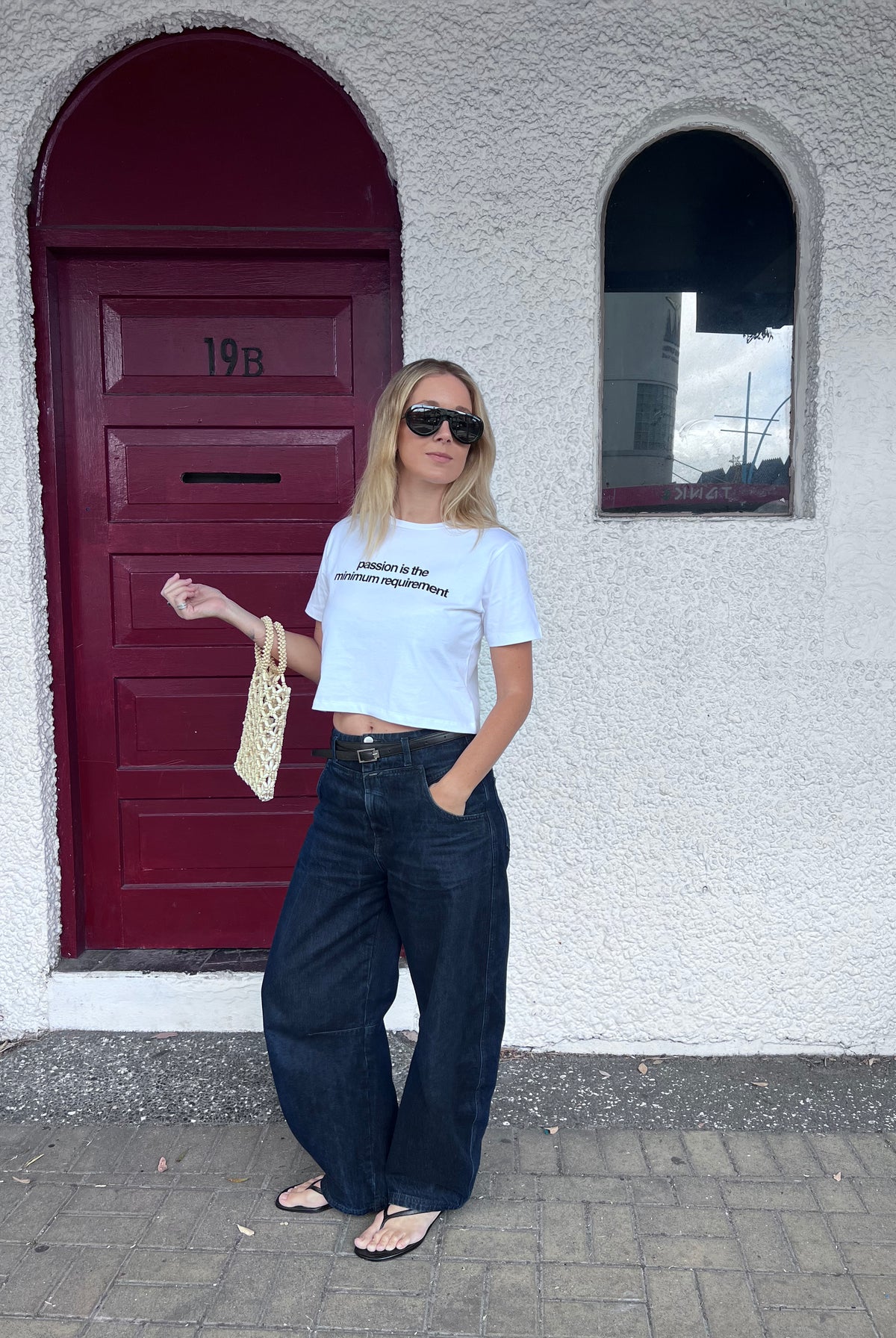 Passion Is The Minimum Cropped Tee | White | Sei Bella by BLAK | PRE-ORDER
