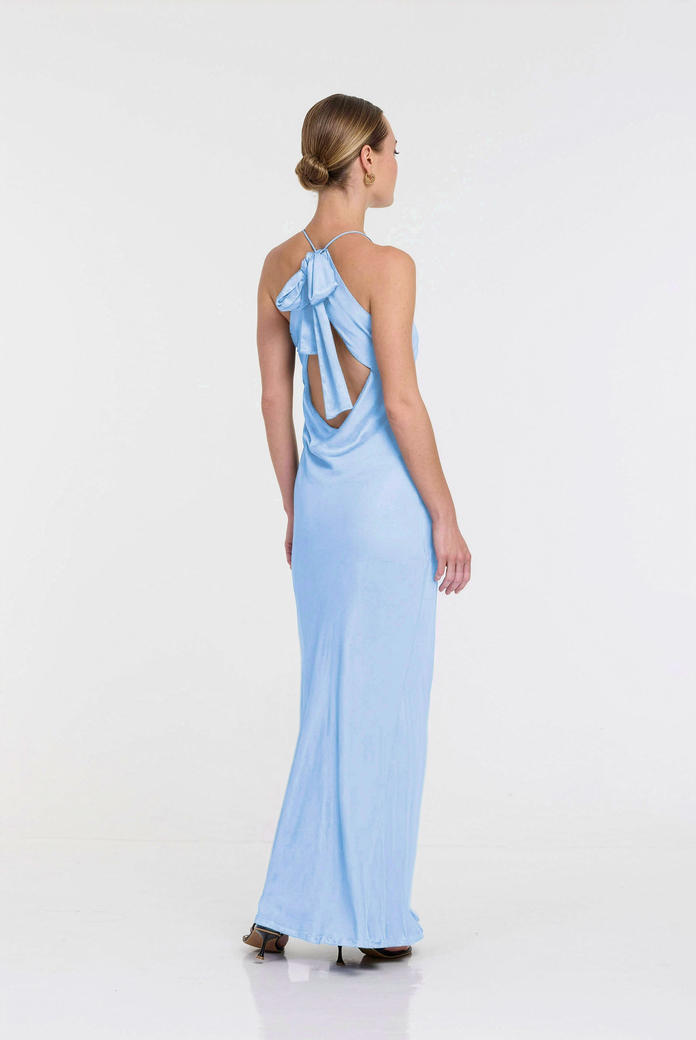 Into Love Halter Maxi - Fresh Blue