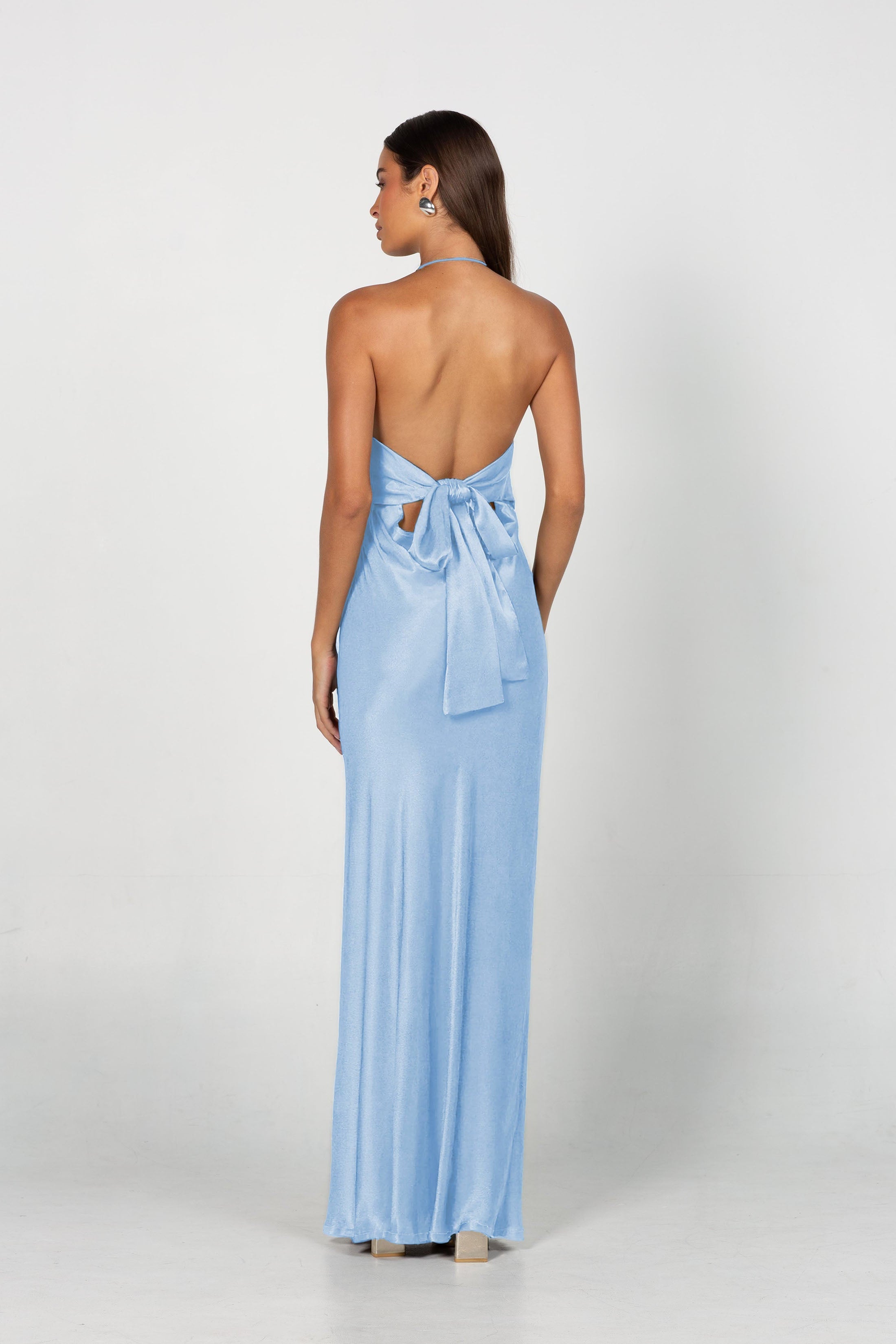 Into Love Halter Maxi - Fresh Blue