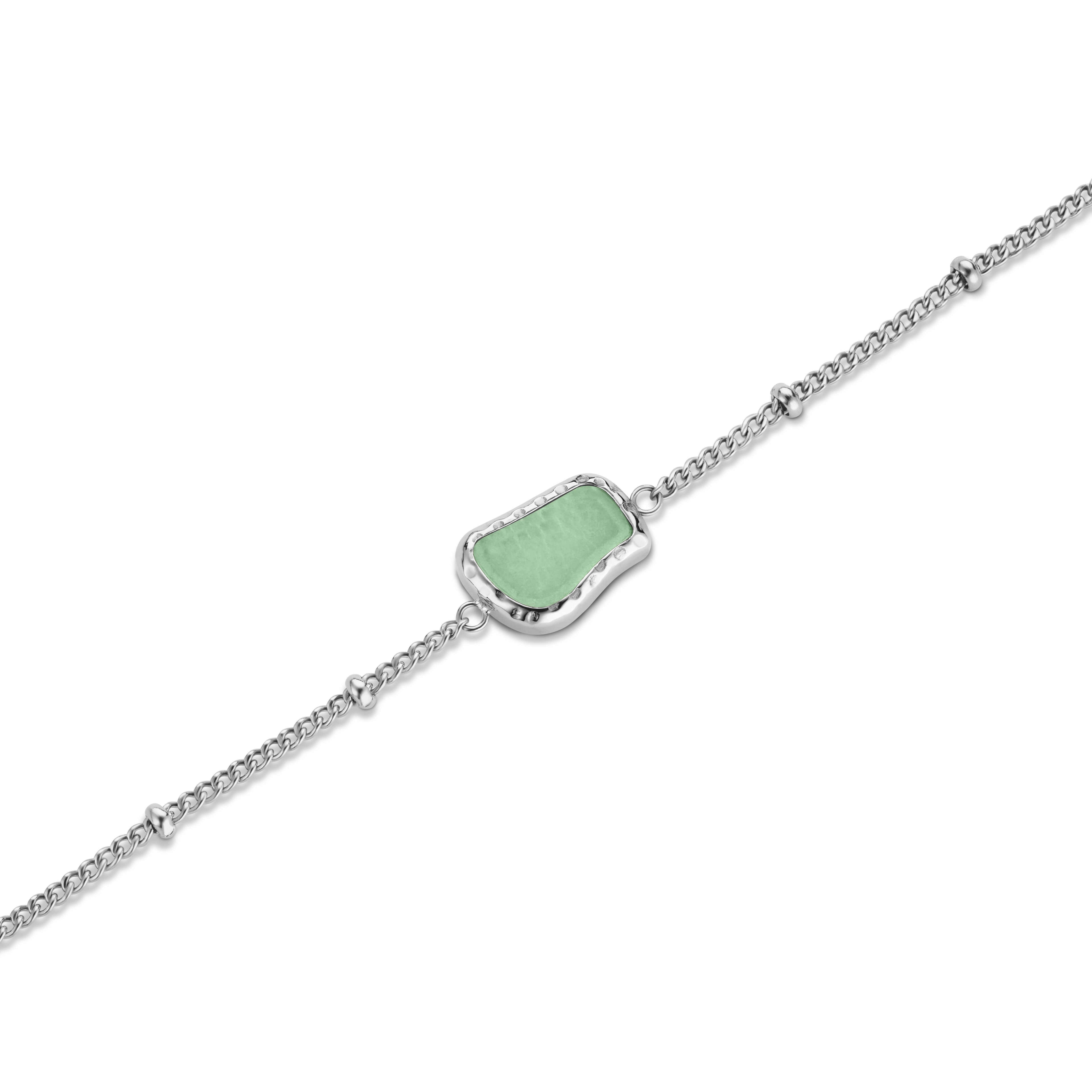 BLAK - Rosefield Gemstone Bracelet - Jade/Silver