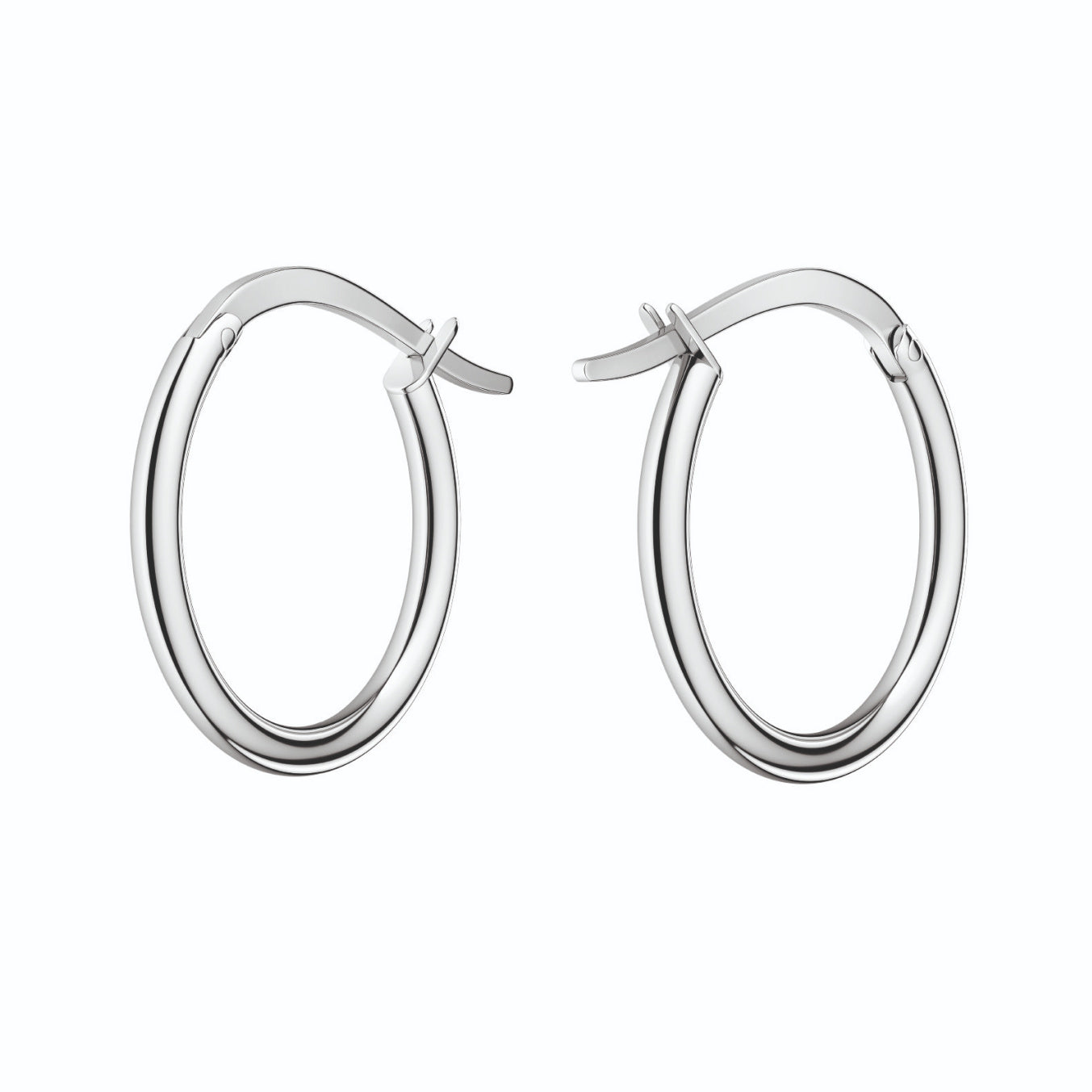 BLAK - Rosefield Large Hoops Silver