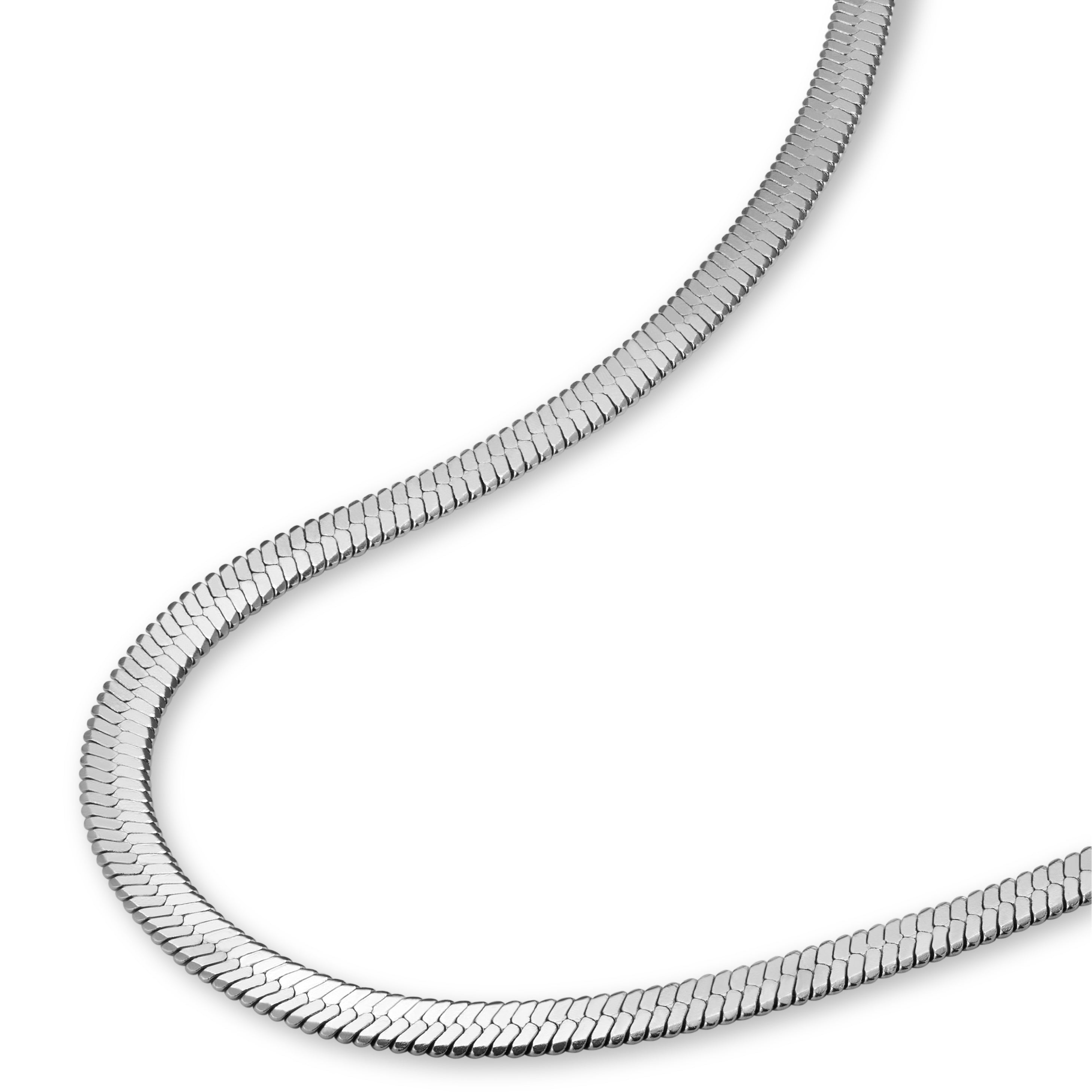 BLAK - Rosefield Snake Necklace - Silver